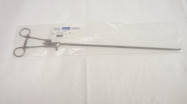Karl Storz 49310NL Needle Holder with Jaws Curved Left Axial Ring Handle with Ra