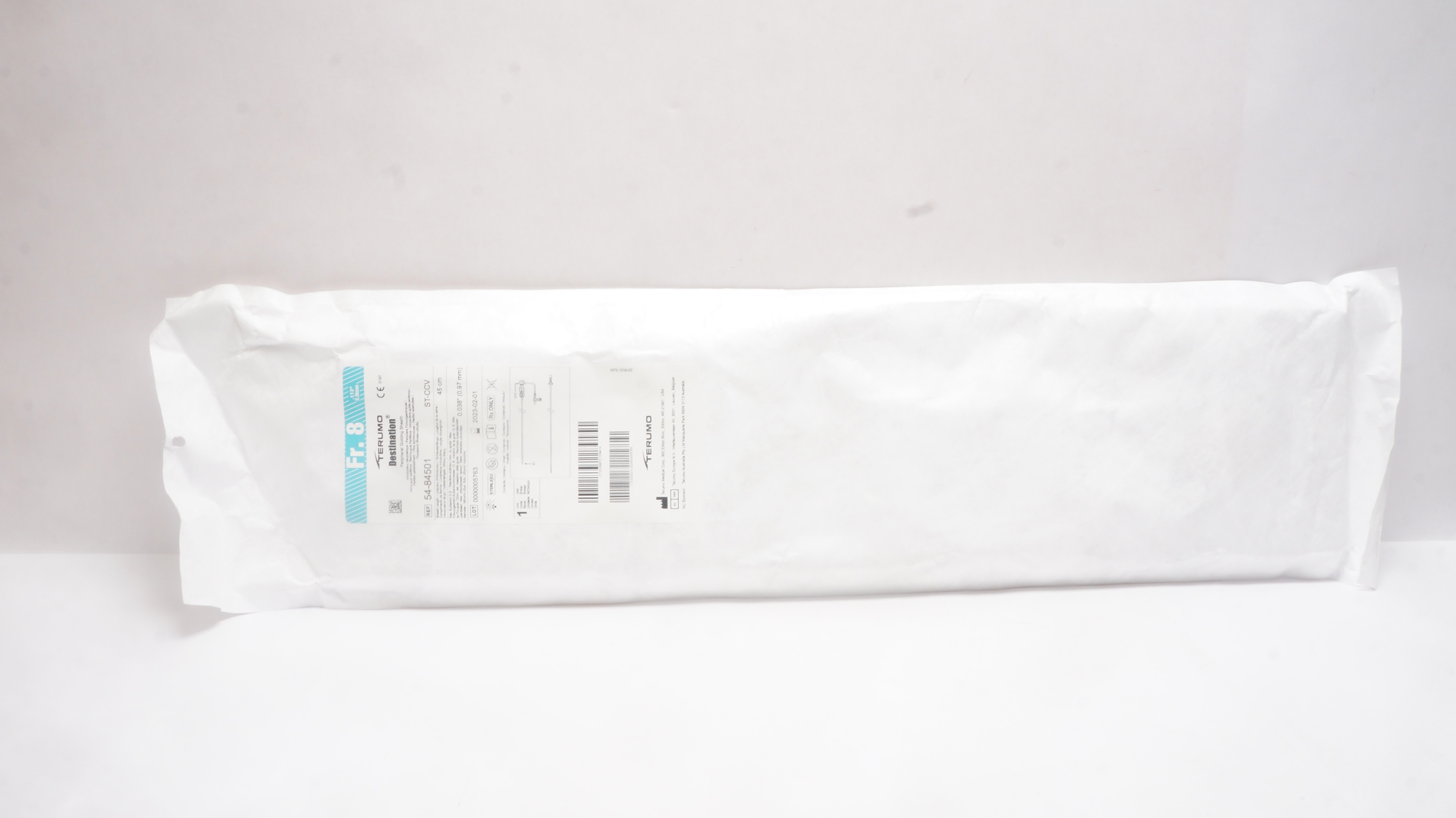 Terumo 54-84501 Destination Peripheral Guiding Sheath Fr.8 x 45cm x 0.038in (x)