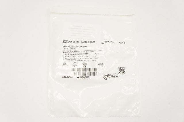 Biomet 8161-35-022 Locking Cortical Screw 3.5mm x 22mm