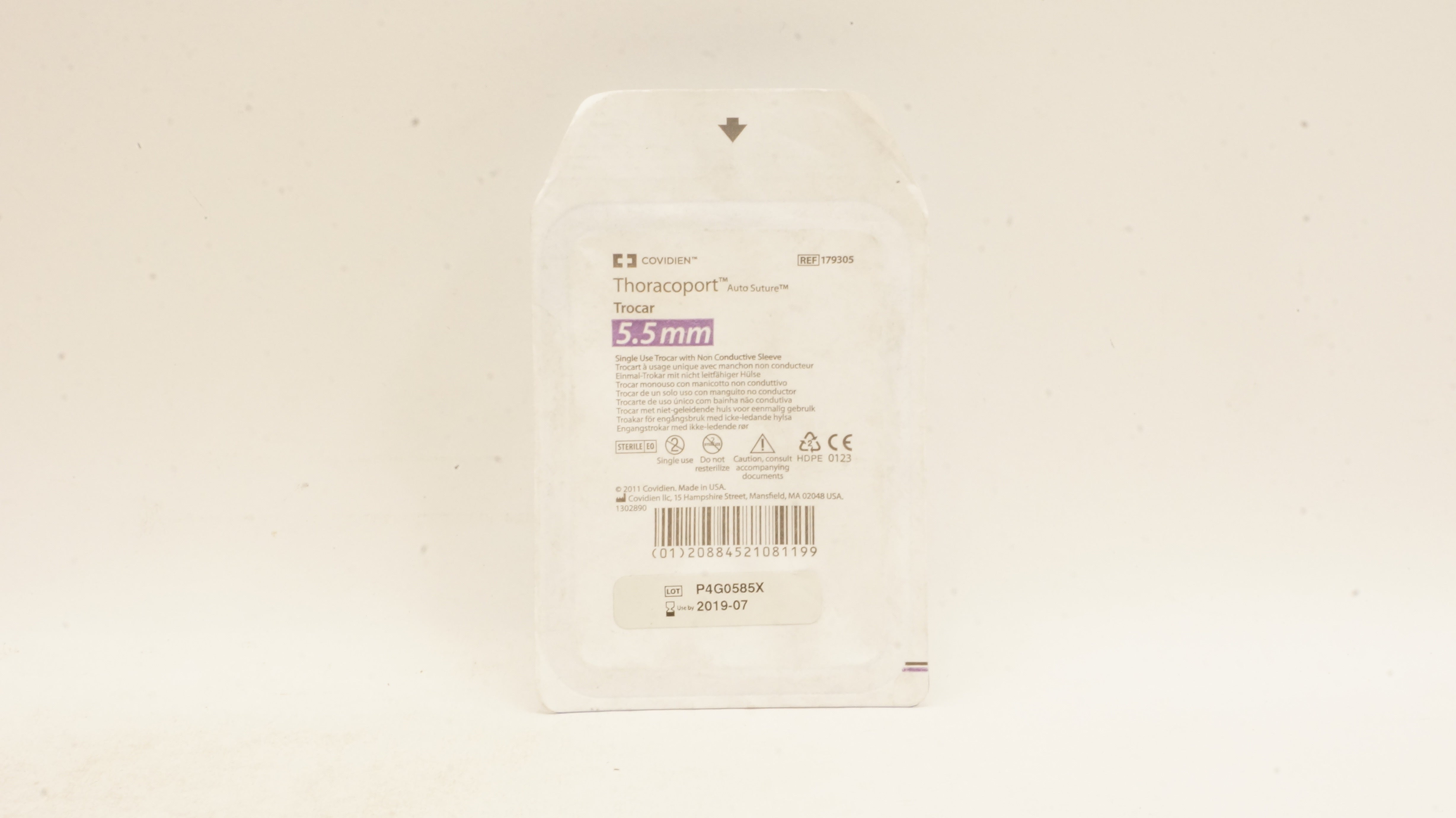 Covidien 179305 Thoracoport Trocar 5.5mm (x)