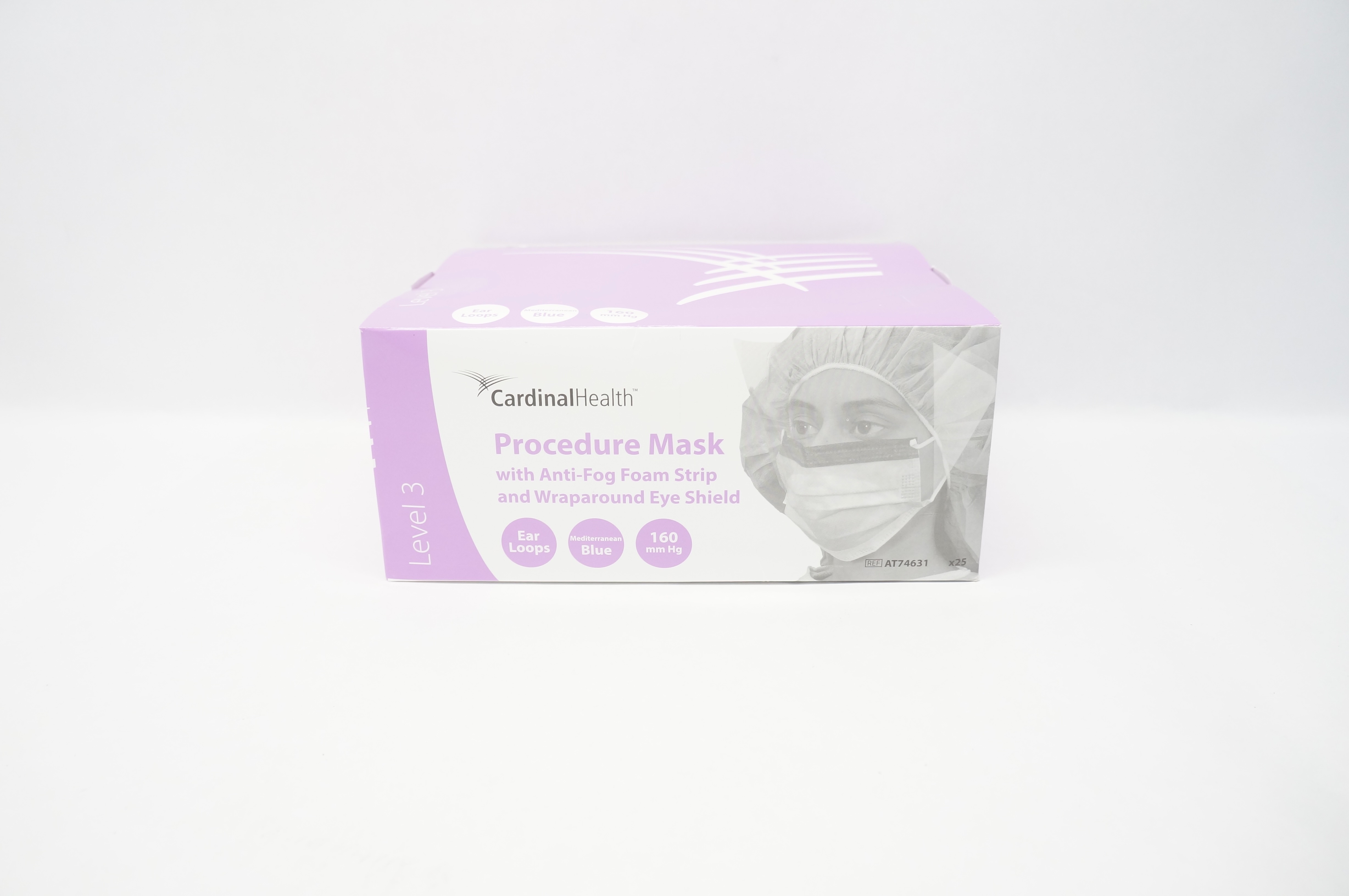 Cardinal Health AT74631 Level 3 Procedure Mask with Anti-fog Foam - Box of 25