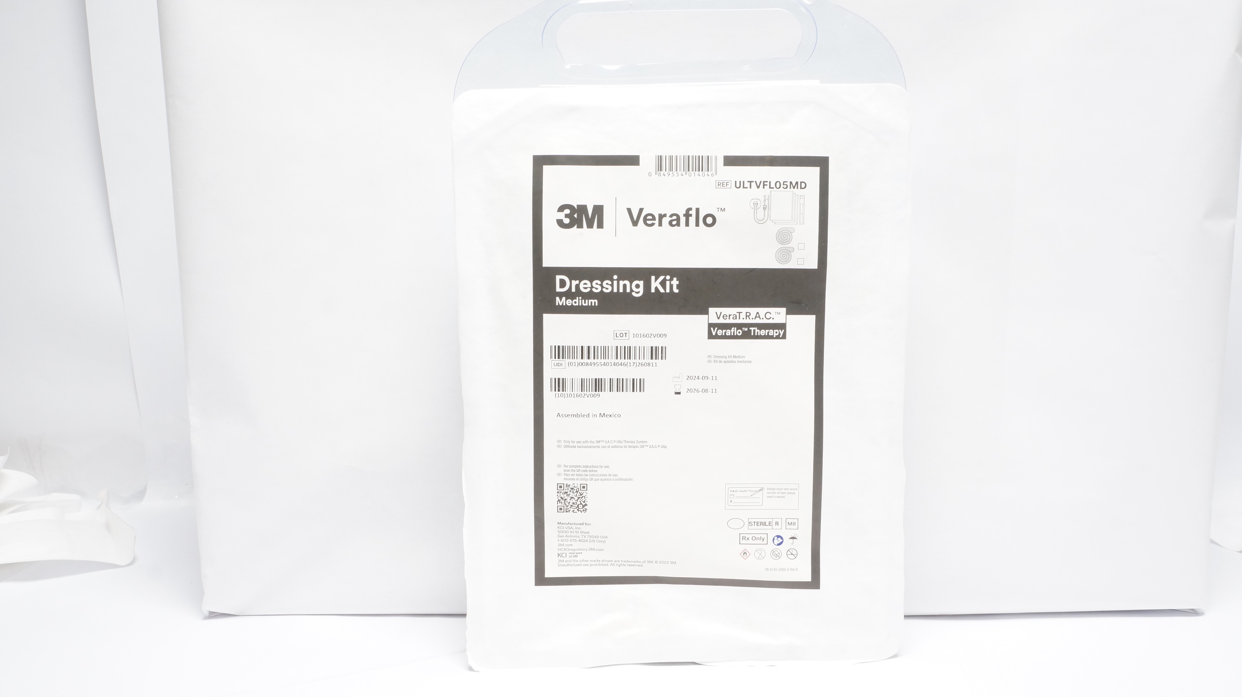 KCI ULTVFL05MD 3M Veraflo Dressing System Medium