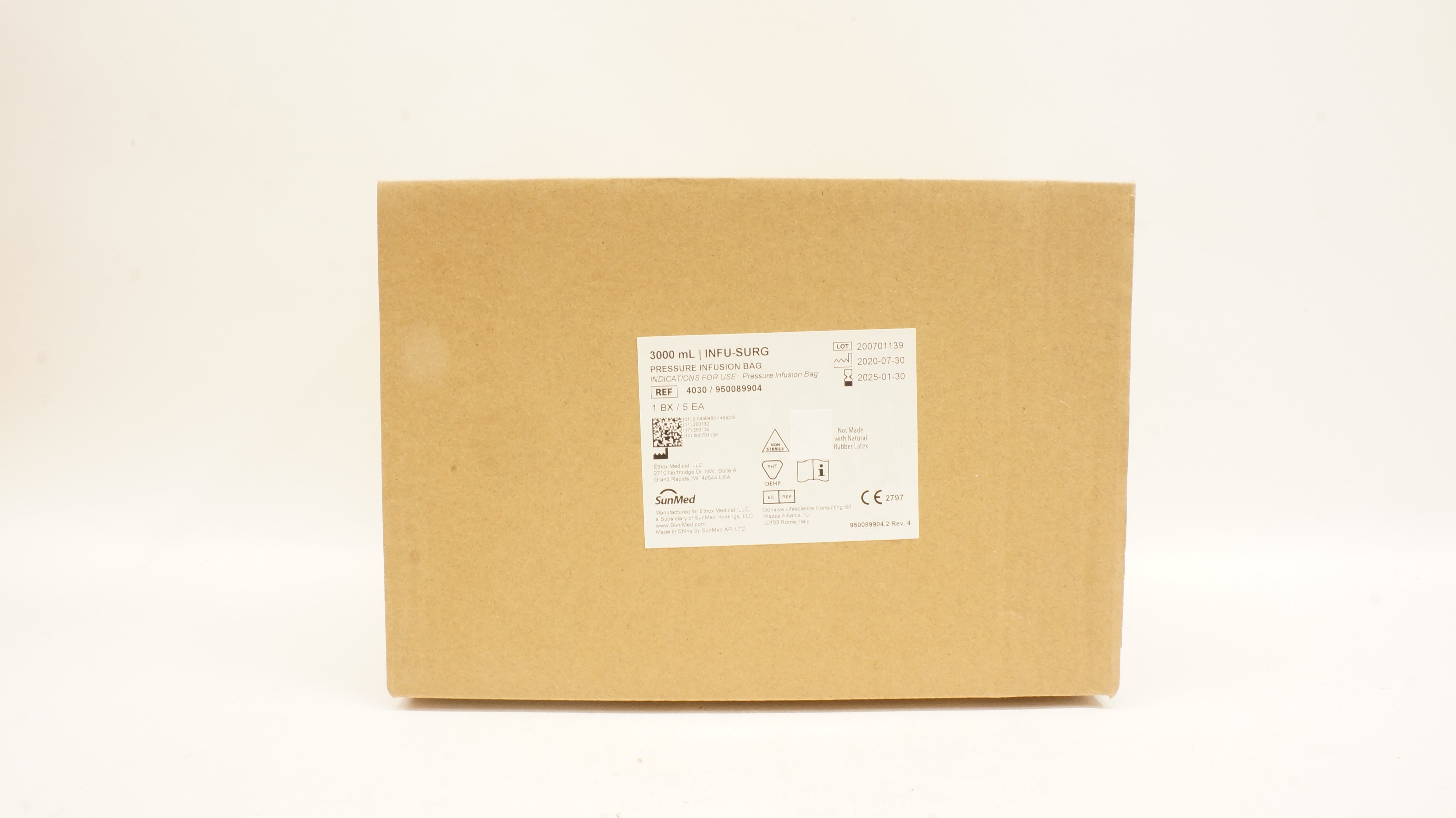 SunMed 4030 Infu-Surg 3000mL - Case of 5