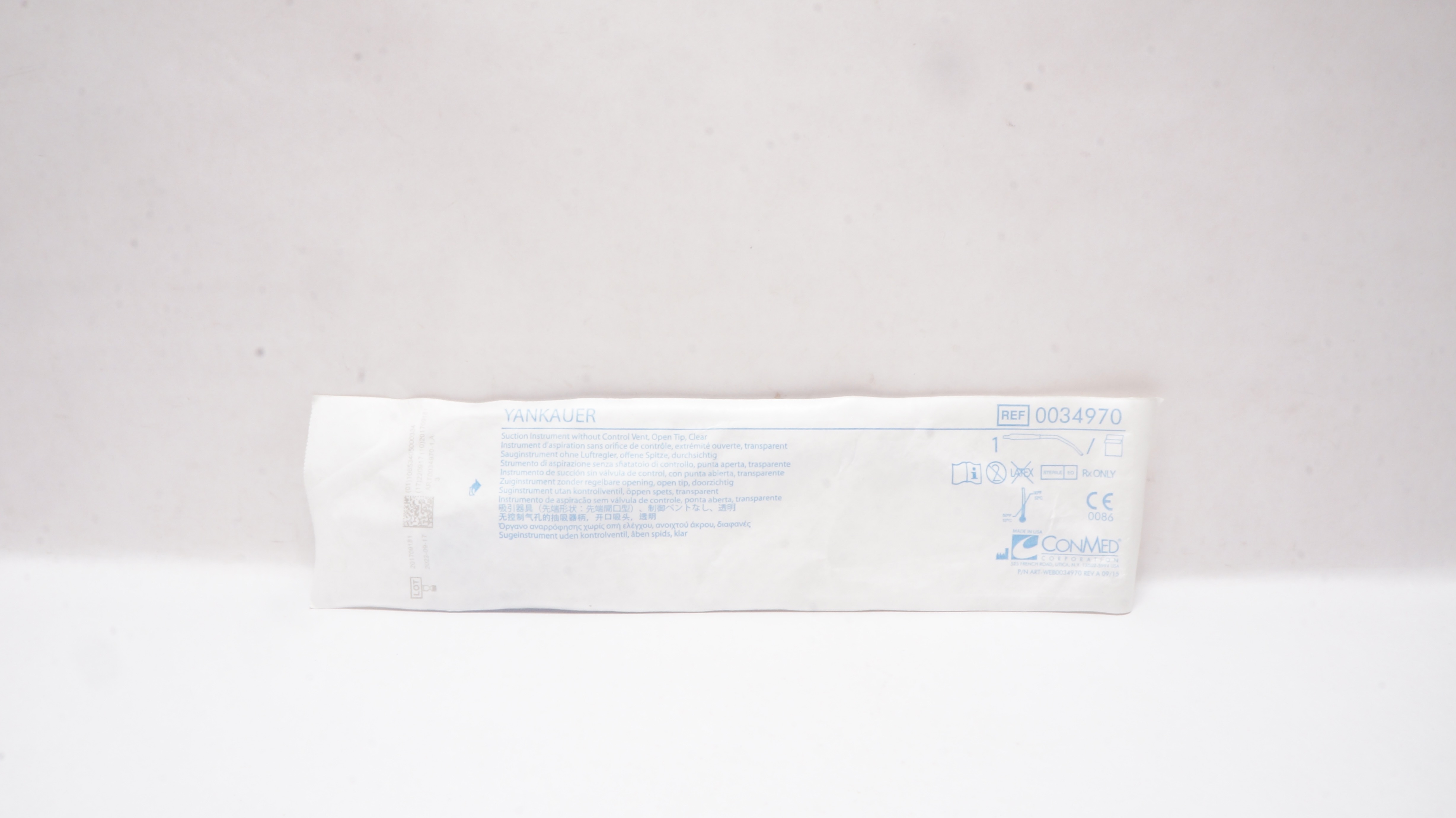 ConMed 0034970 YANKAUER Suction Istrument without Control Vent (x)