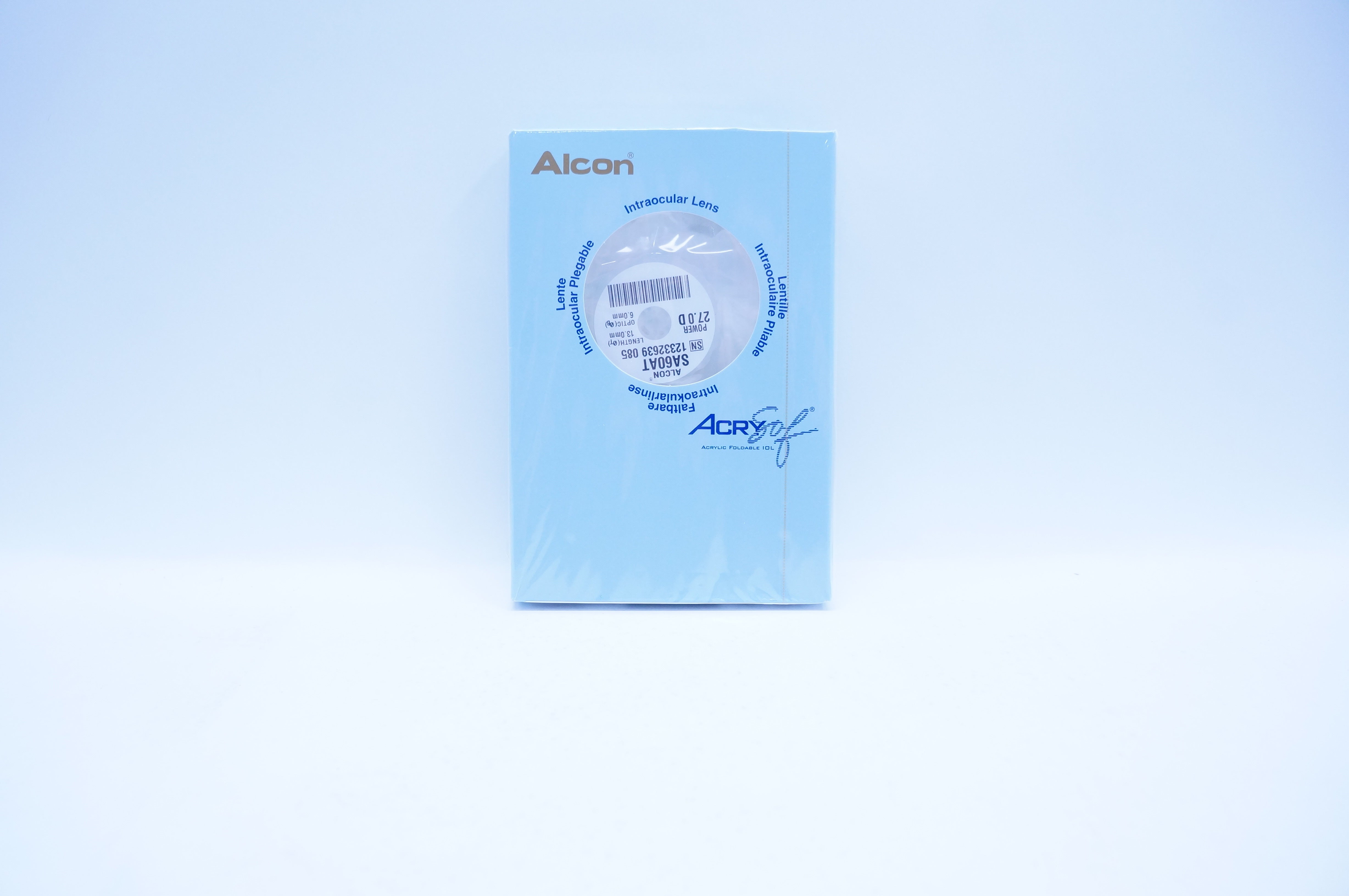 Alcon SA60AT Intraocular Lens 27.0D, Length 13.0mm, Optic 6.0mm (x)