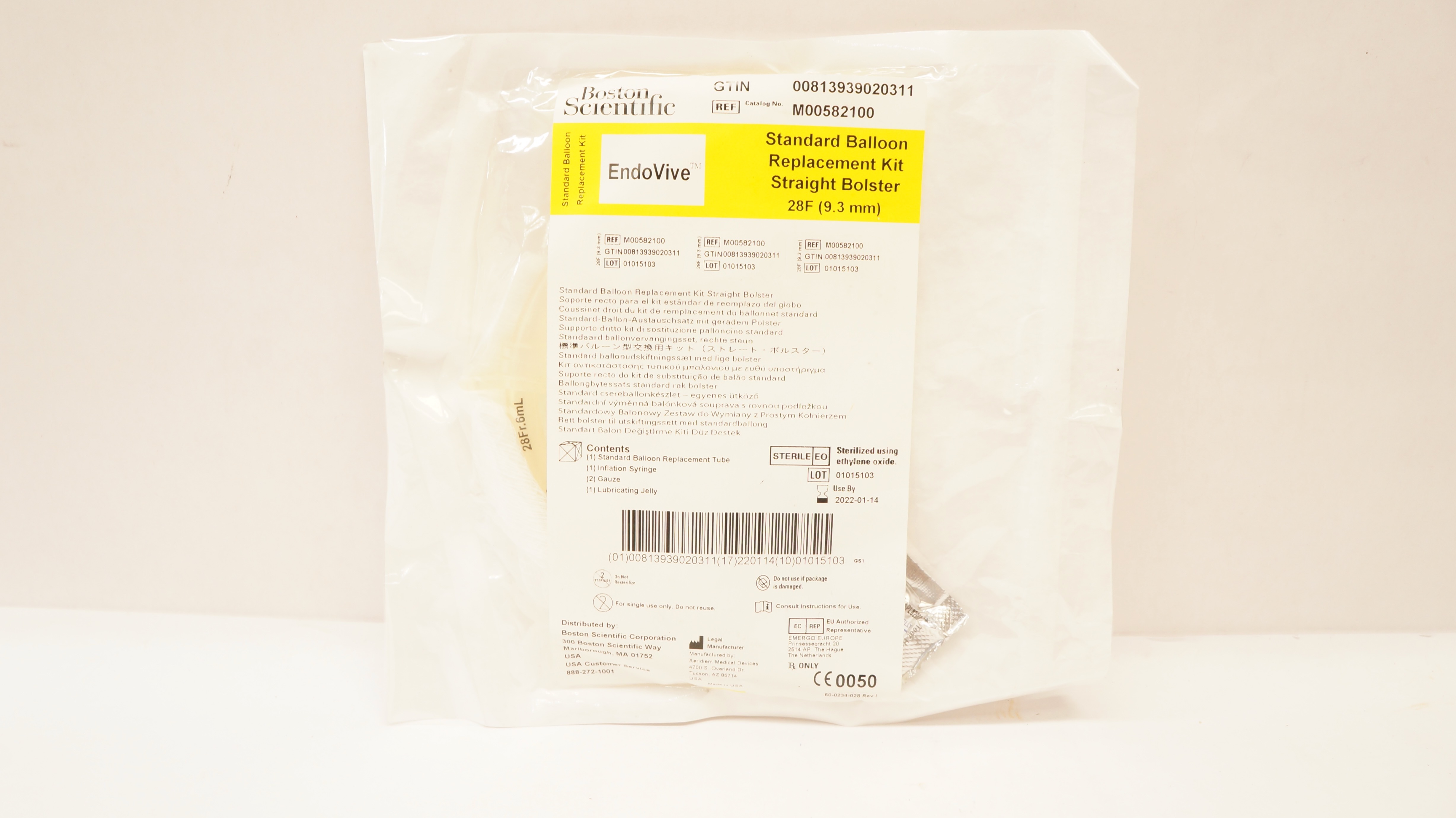 Boston Scientific M00582100 EndoVive Standard Balloon Replacement Kit 28F (x)