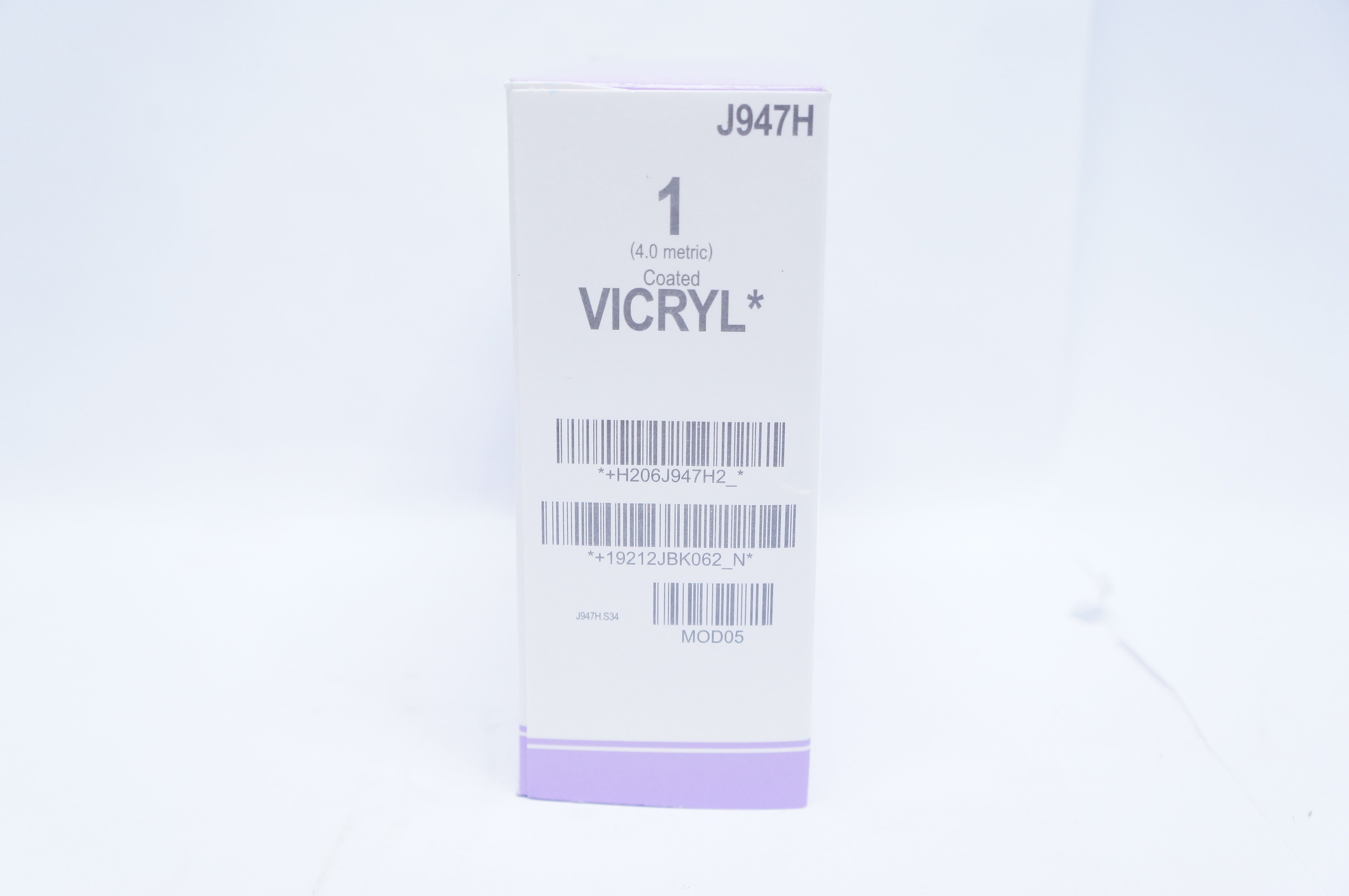 Ethicon J947H 1 VICRYL, CT-1, 36mm 1/2c Taper, 36inch (x) - Box of 34