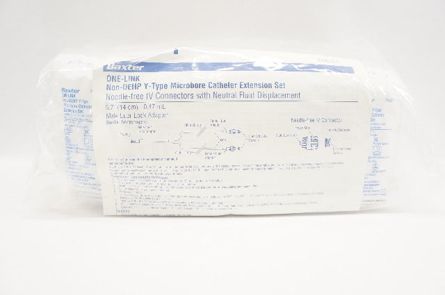 Baxter 7N8371 Y-Type Microbore Cath. Extension Set 5.7in. x 047mL - Pack of 10