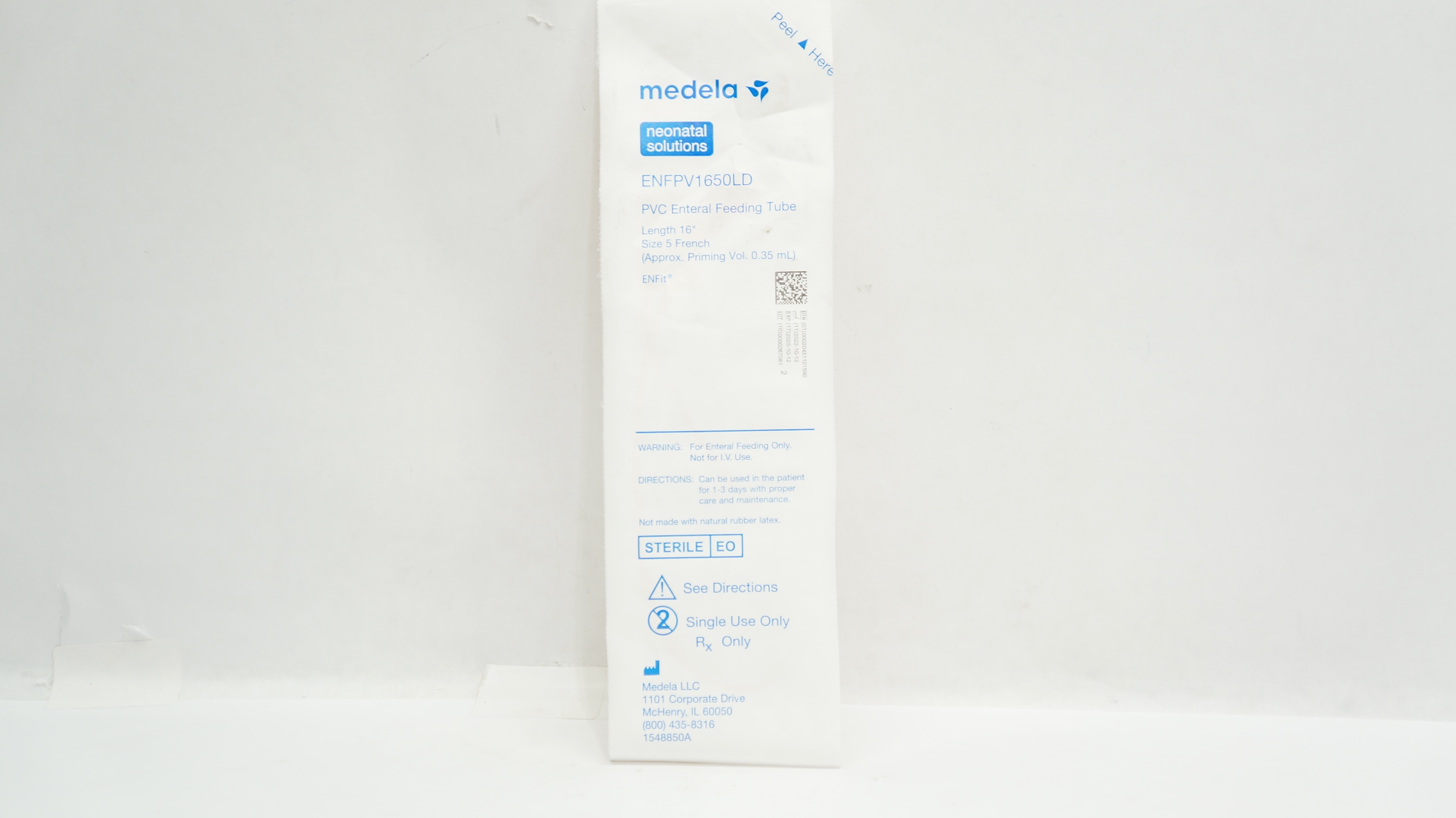 Medela ENFPV1650LD PVC Enteral Feeding Tube 5Fr. x 16inch Prim.Vol. 0.35mL