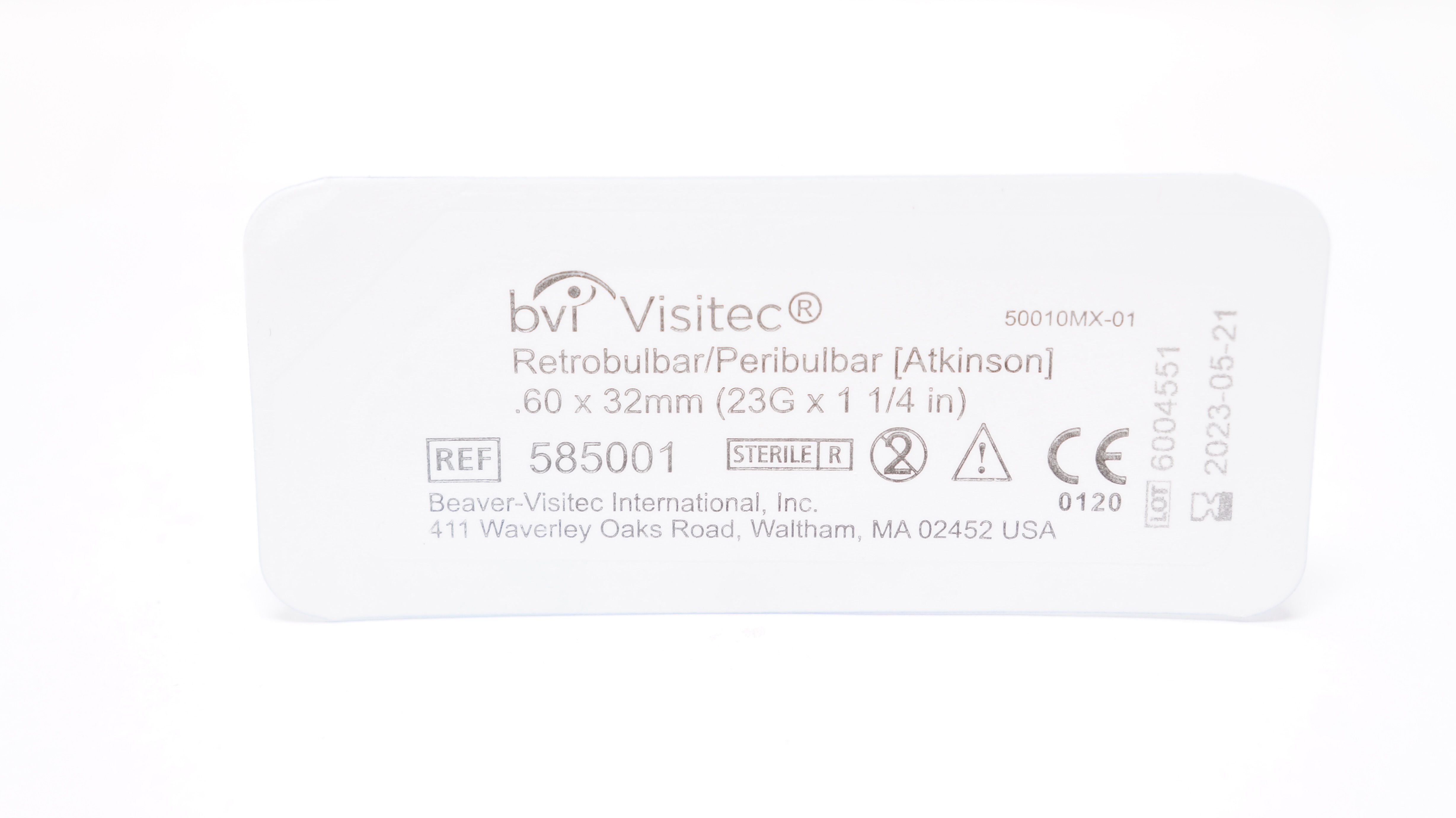 BVI Visitec 585001 Retrobulbar/Peribulbar Atkinson Ndle 23G x 1-1/4inch (x)