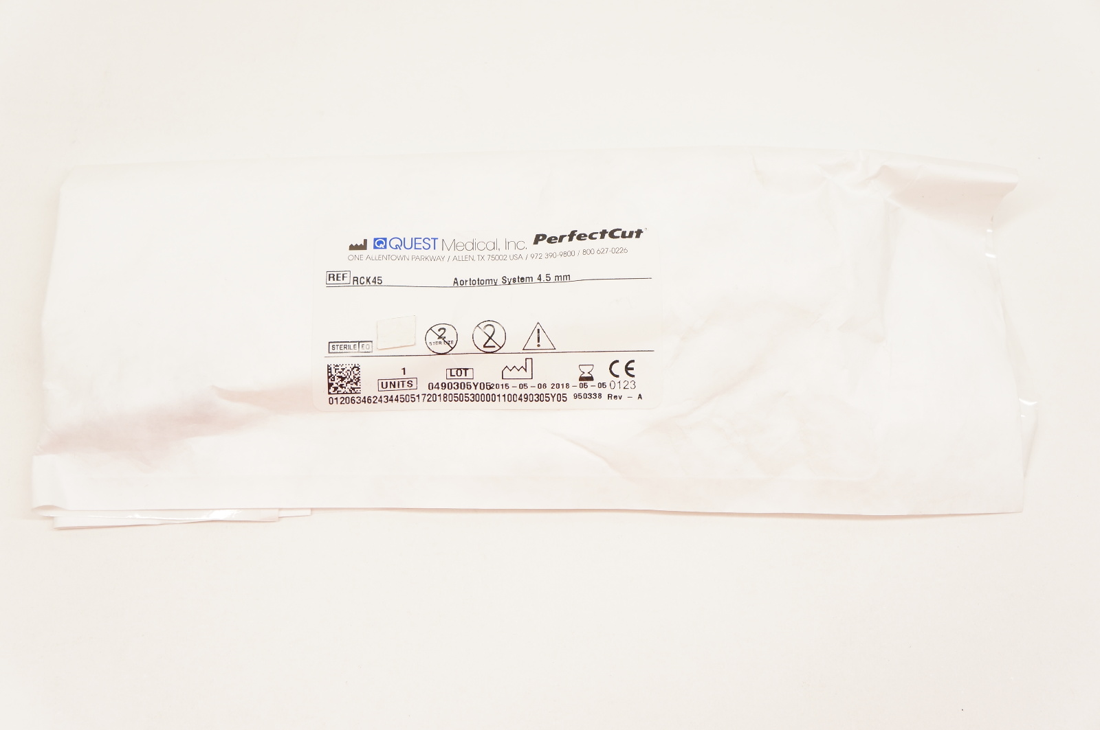 Quest Medical RCK45 Perfect Cut Aortotomy System 4.5mm (x)