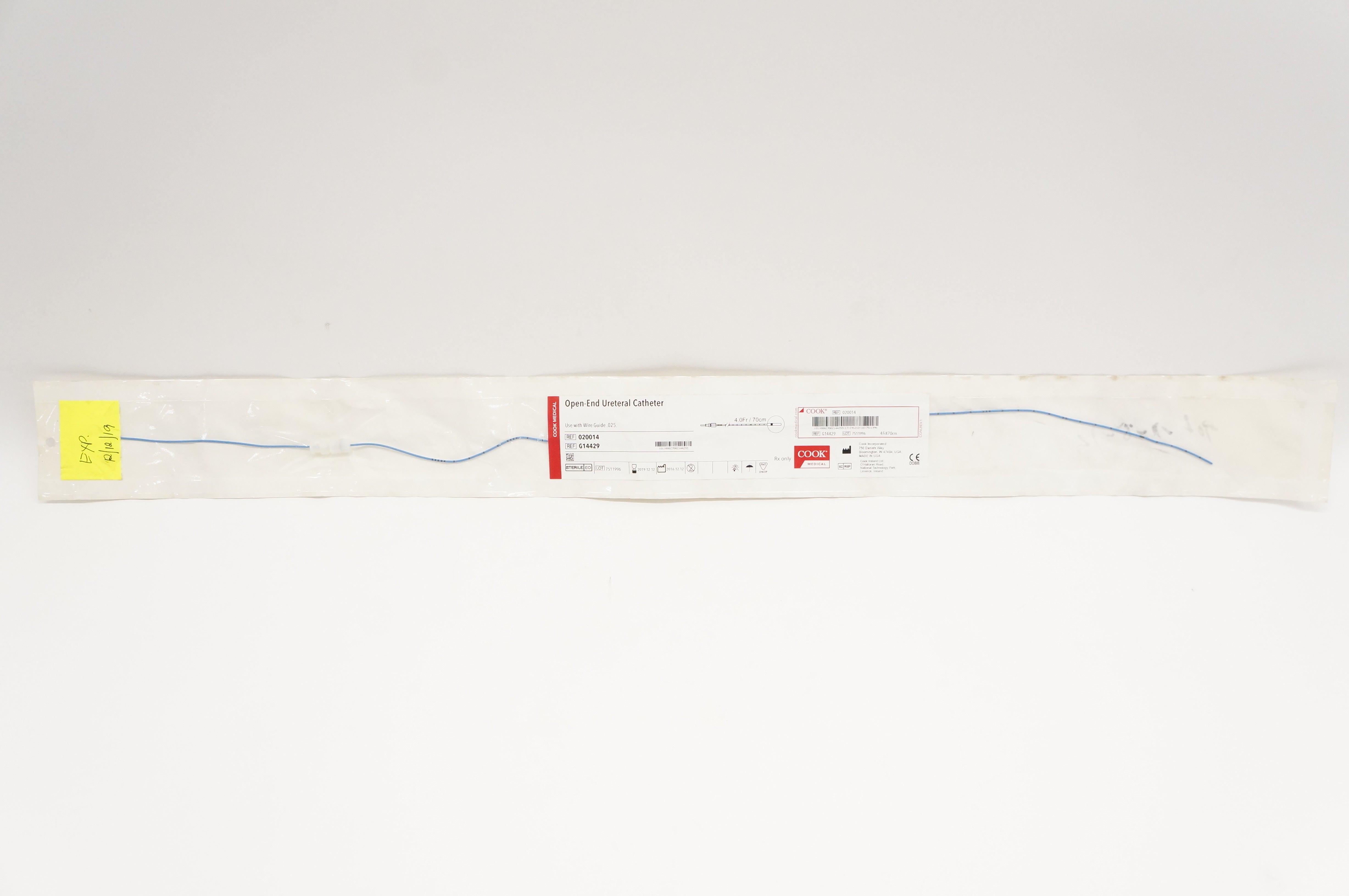 Cook Medical G14429 Open-End Ureteral Cath. 4.0Fr (x)