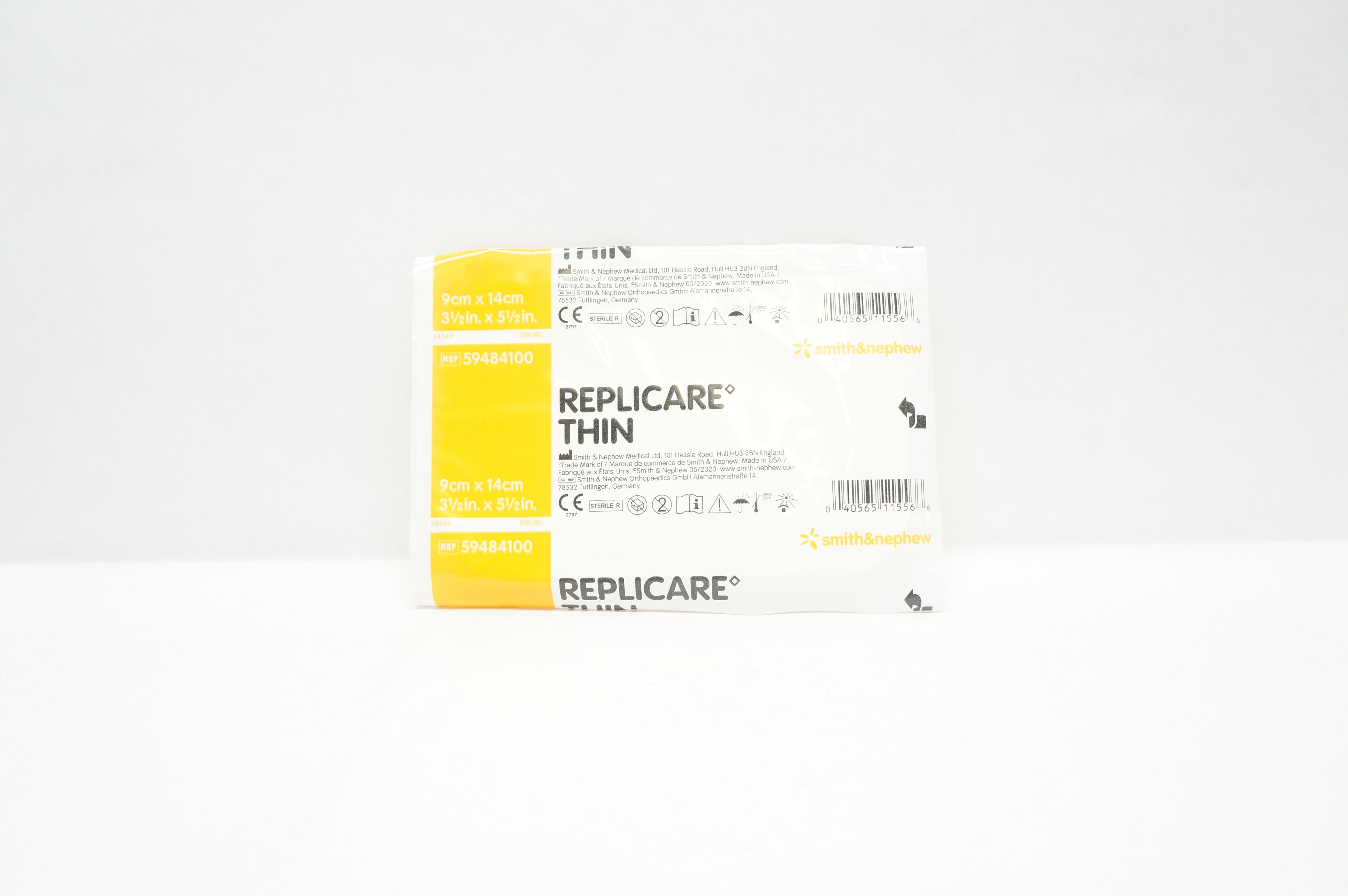 Smith&Nephew 59484100 Replicare Thin hydrocolloid Wound Dressing 3-1/2 x 5-1/2inch