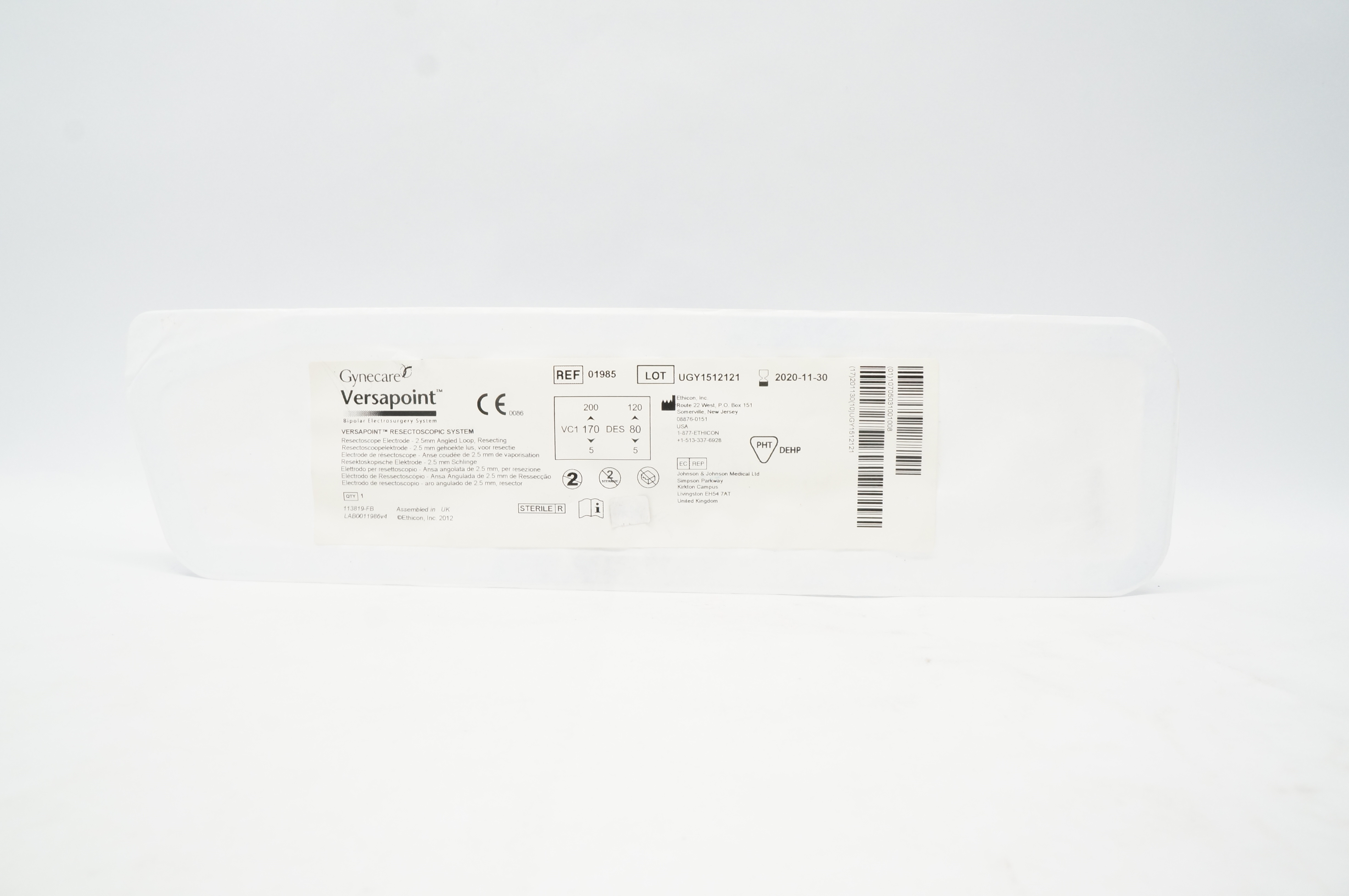 Gynecare 01985 Ethicon Versapoint Resectoscopic System 2.5mm (x)