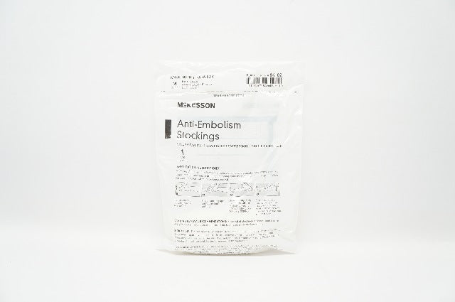 McKesson 84-02 Anti-Embolism Stockings Medium White 16 to 17 inch
