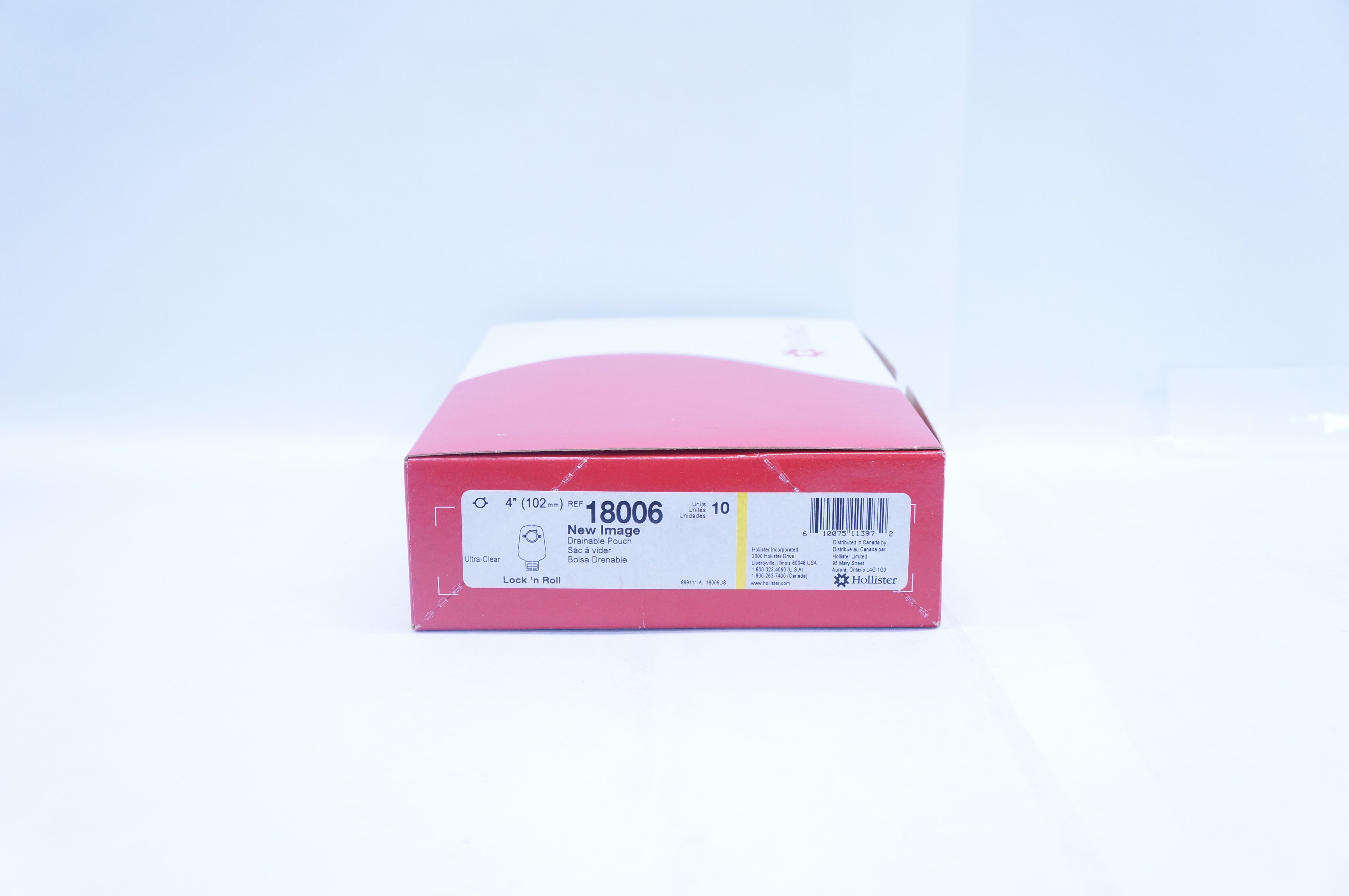 Hollister 18006 Loc 'n Roll New Image Drainable Pouch 4inch (x) - Box of 10