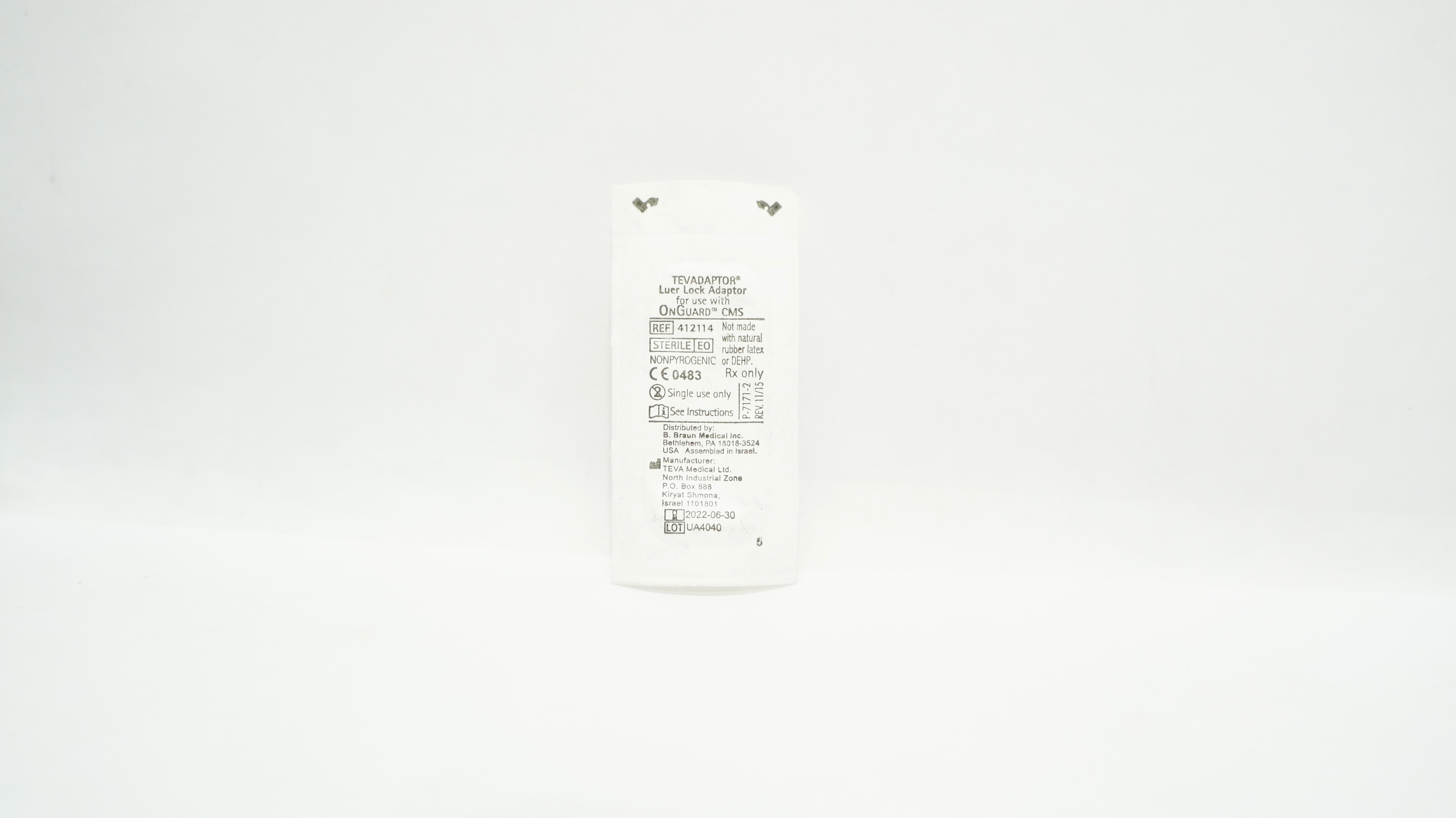 Braun 412114 Teva Tevadaptor Luer Lock Adaptor (x)