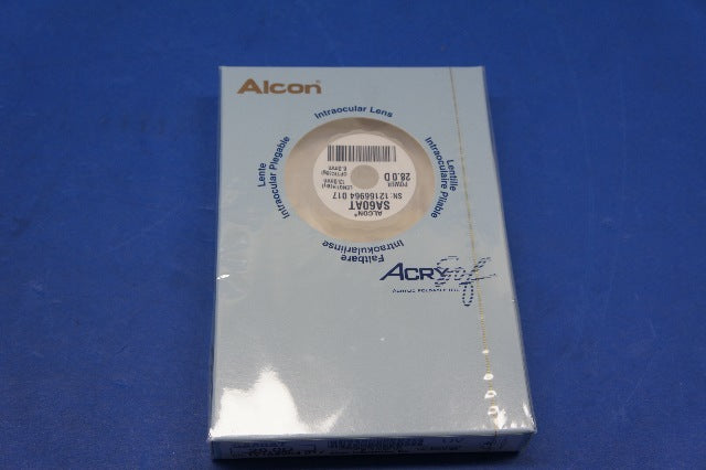 Alcon SA60AT Acrysof Natural Single-Piece, 13mm Length, 6mm Biconvex Optic 28.0D