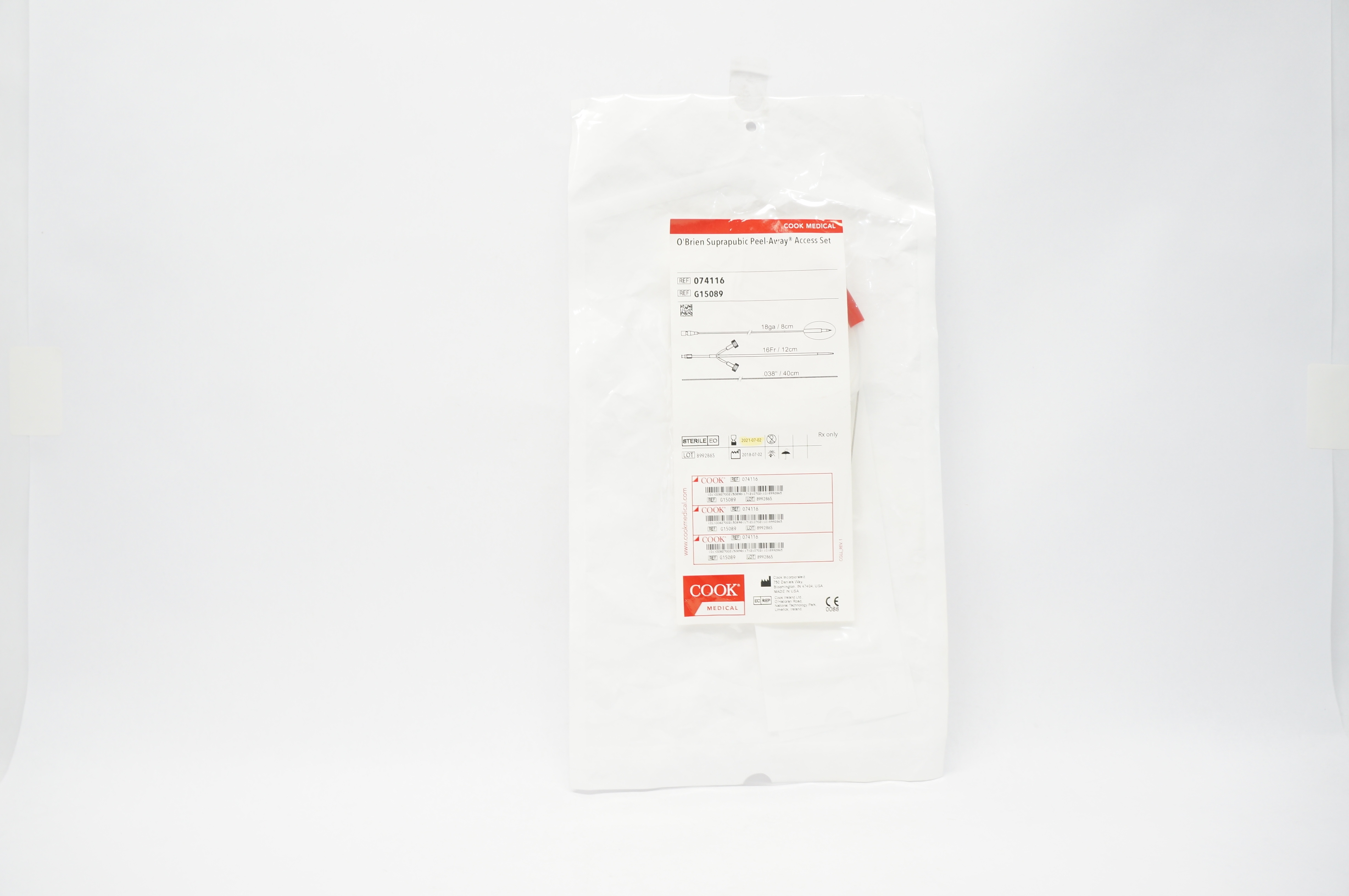 Cook Medical G15089 O'Brien Suprapubic Peel-Away Access Set 16Fr. (x)