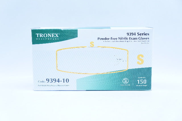 Tronex 9394-10 Powder-Free Nitrile Exam Gloves S - Box of 150