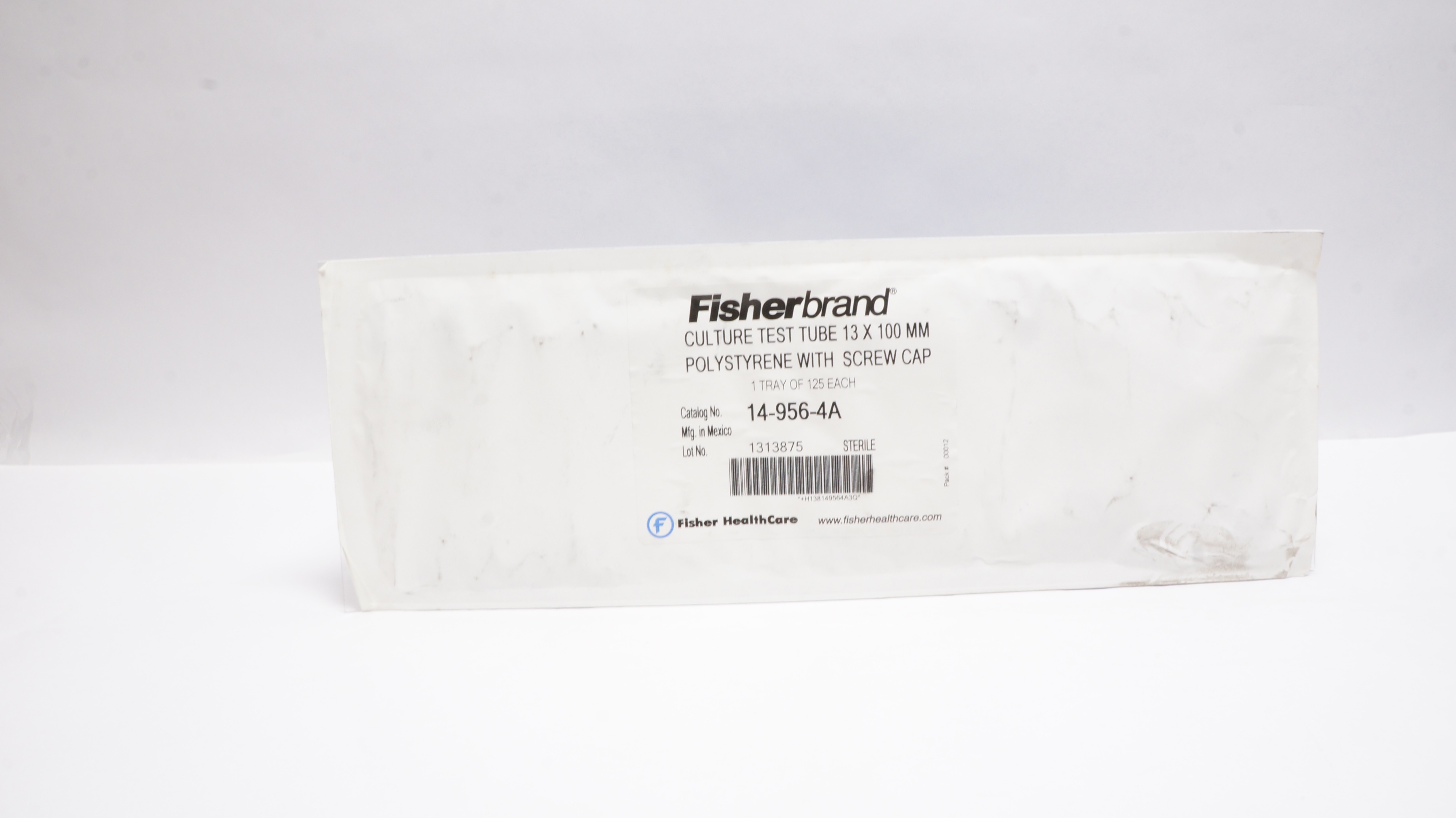 Fisher HealthCare 14-956-4A Culture Test Tube 13 x 100mm - Pack of 125