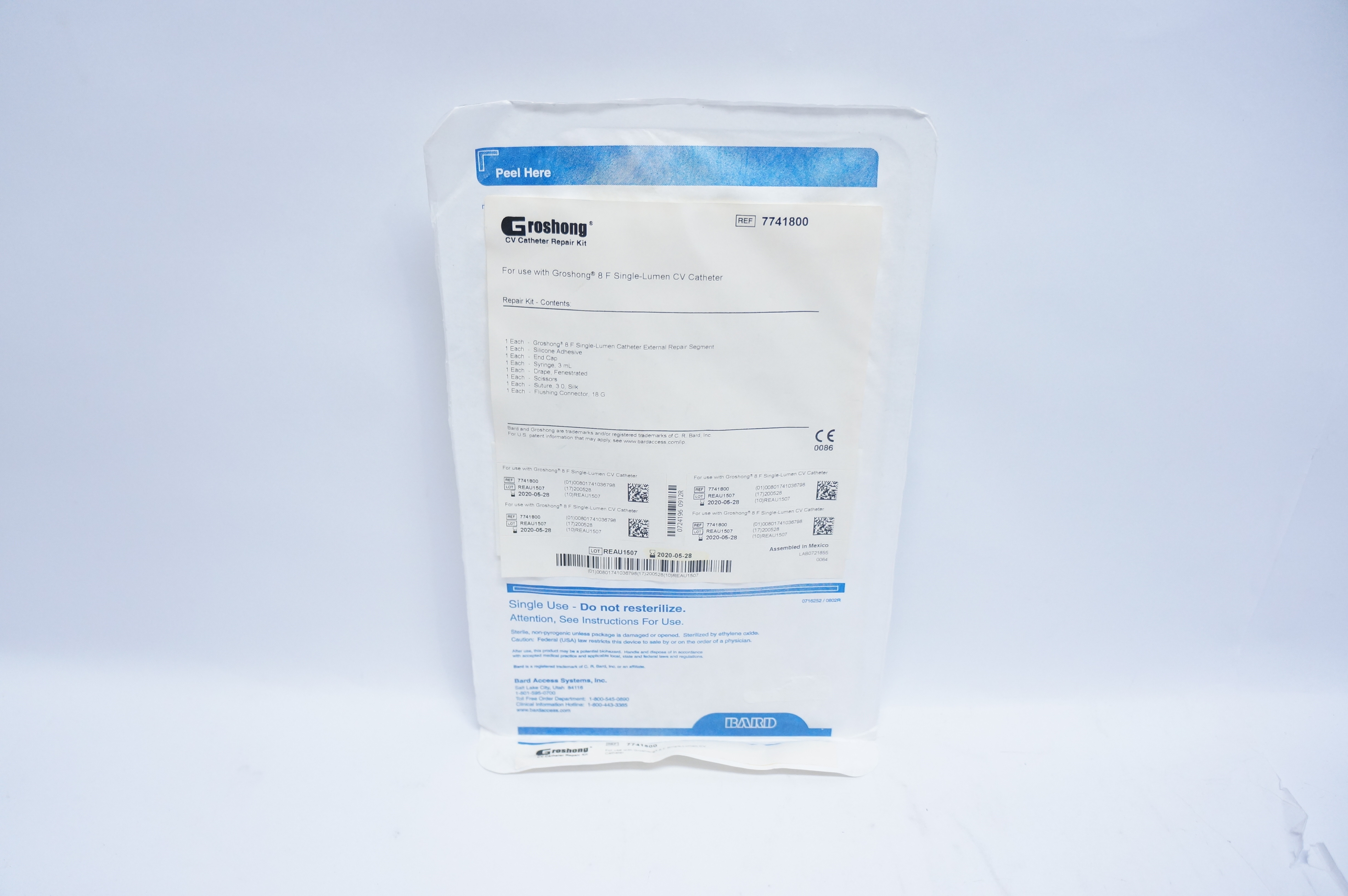 Bard 7741800 Groshong CV Cath. Repair Kit (x)