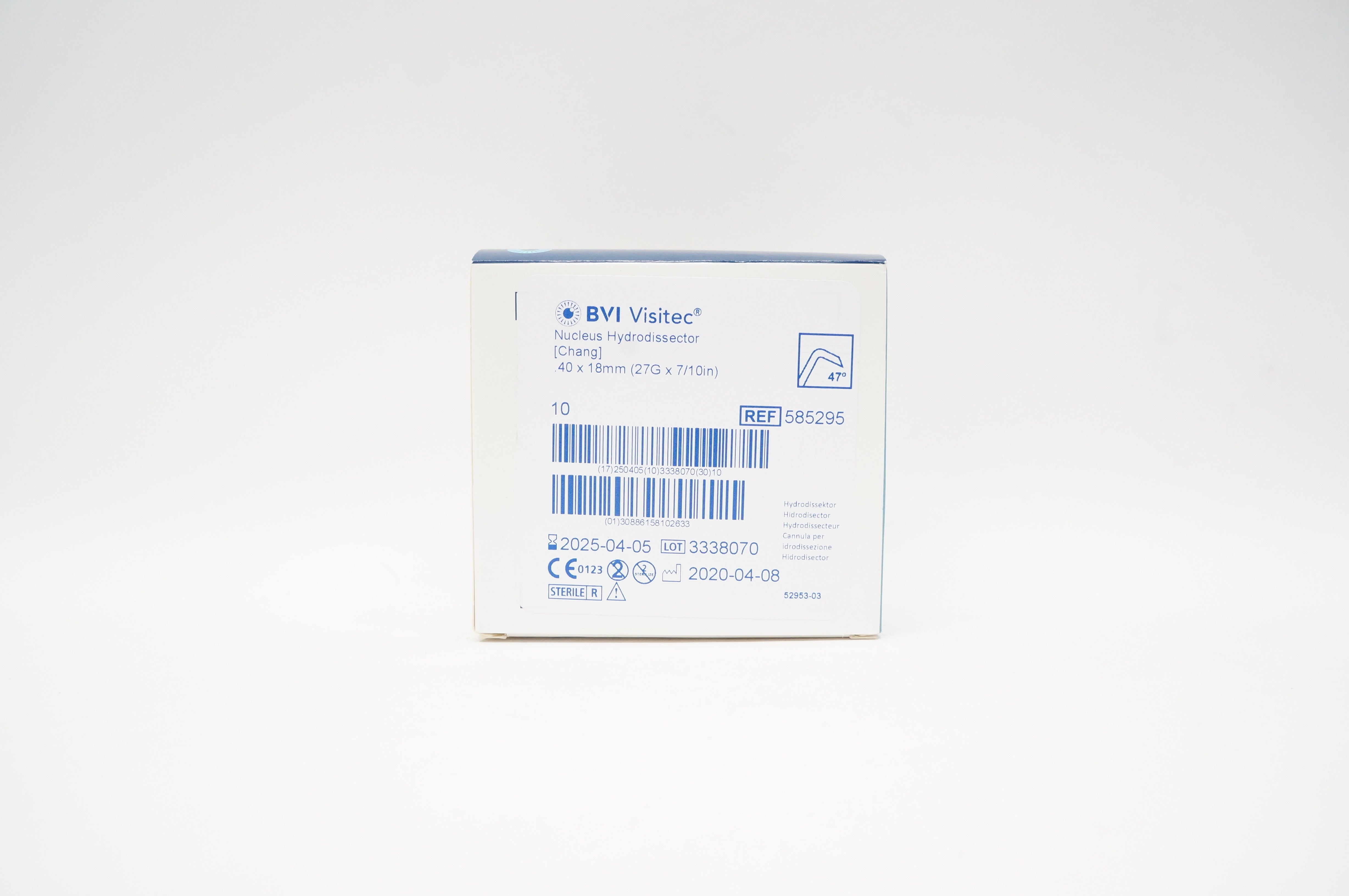BVI Visitec 585295 Nucleus Hydrodissector 27G x 7/10inch - Box of 10