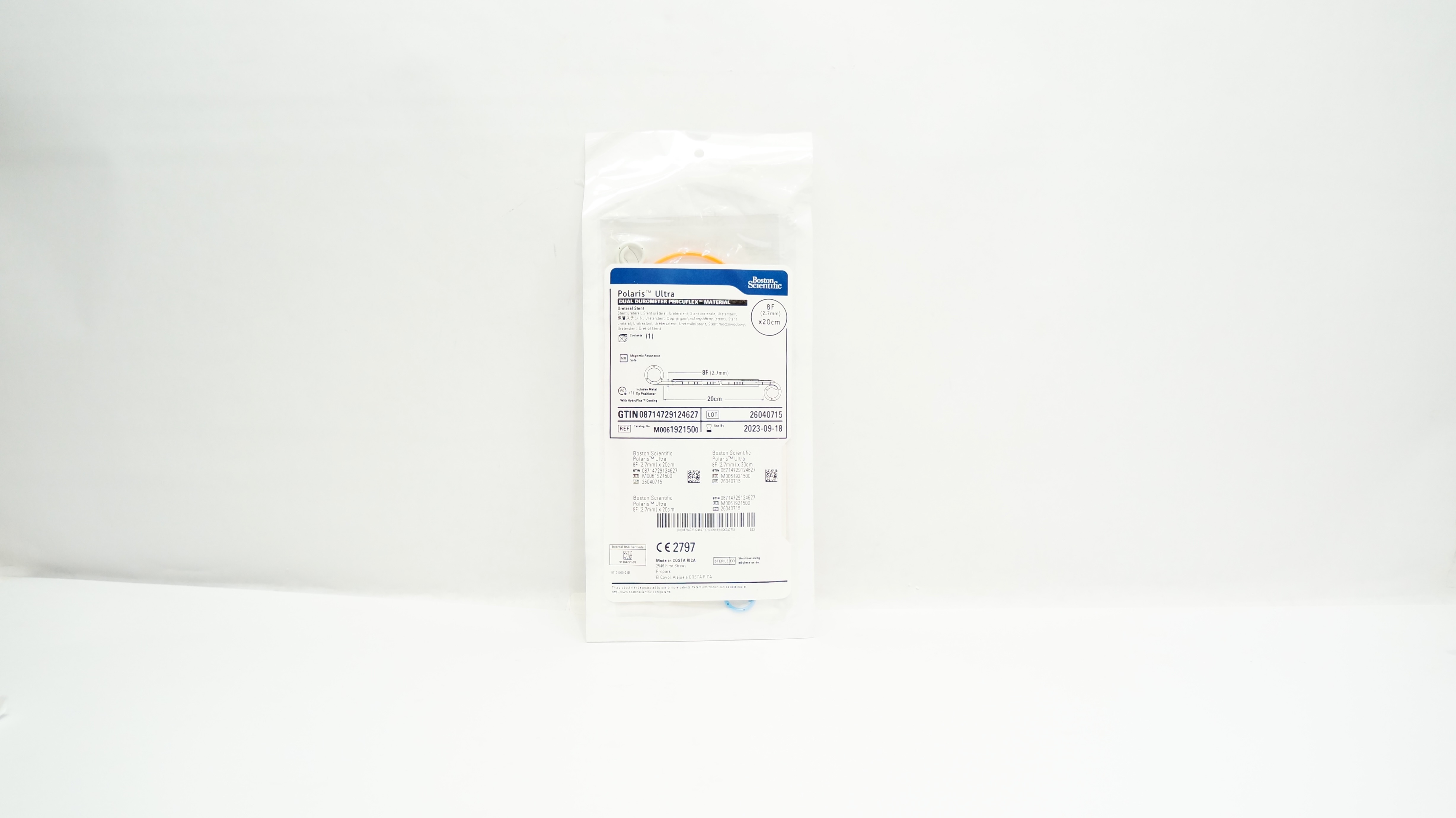 Boston Scientific M0061921500 Polaris Ultra Ureteral Stnt 8F x 20cm