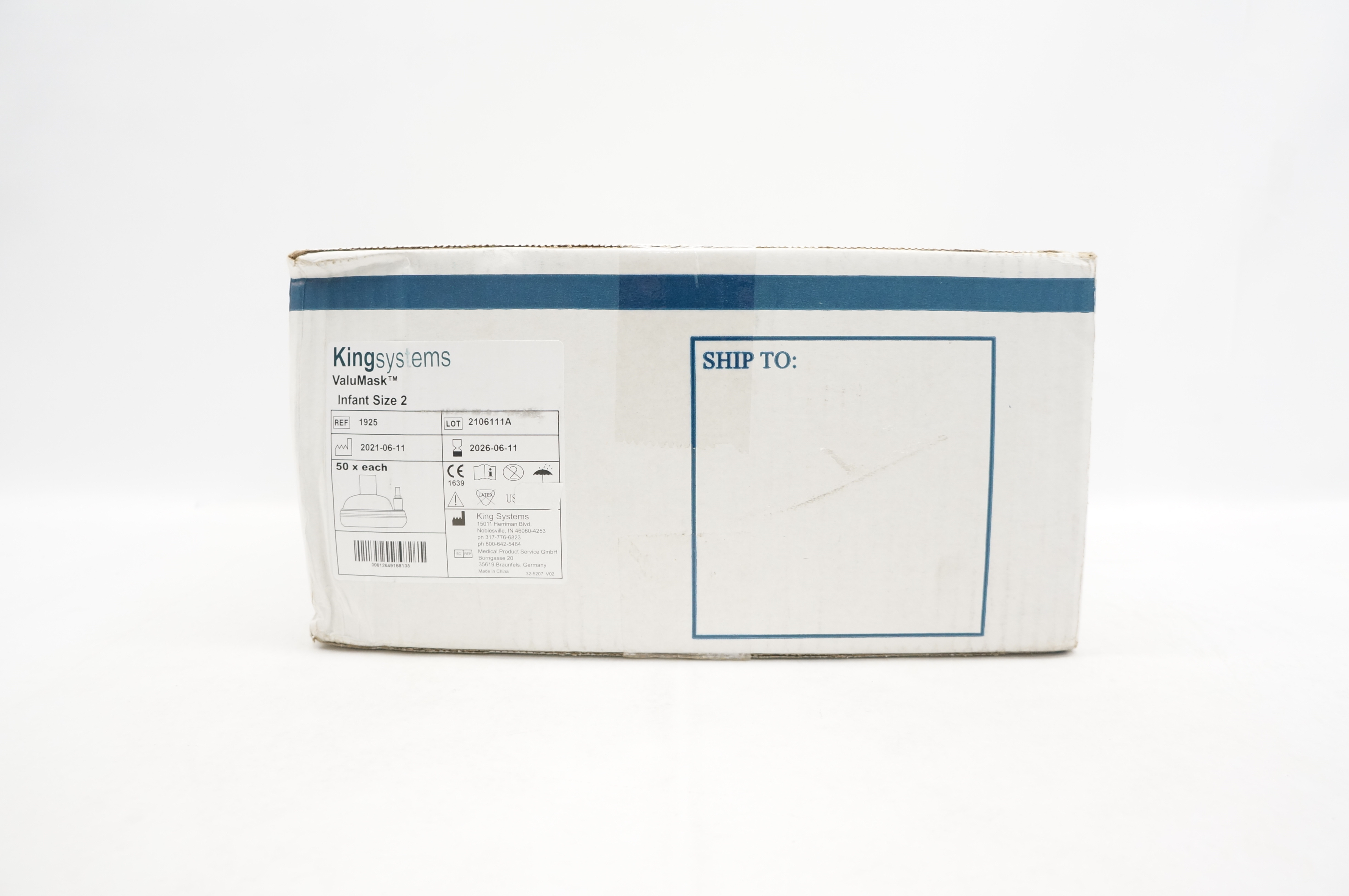 King Systems 1925 ValueMask Infant Size 2- Case of 50