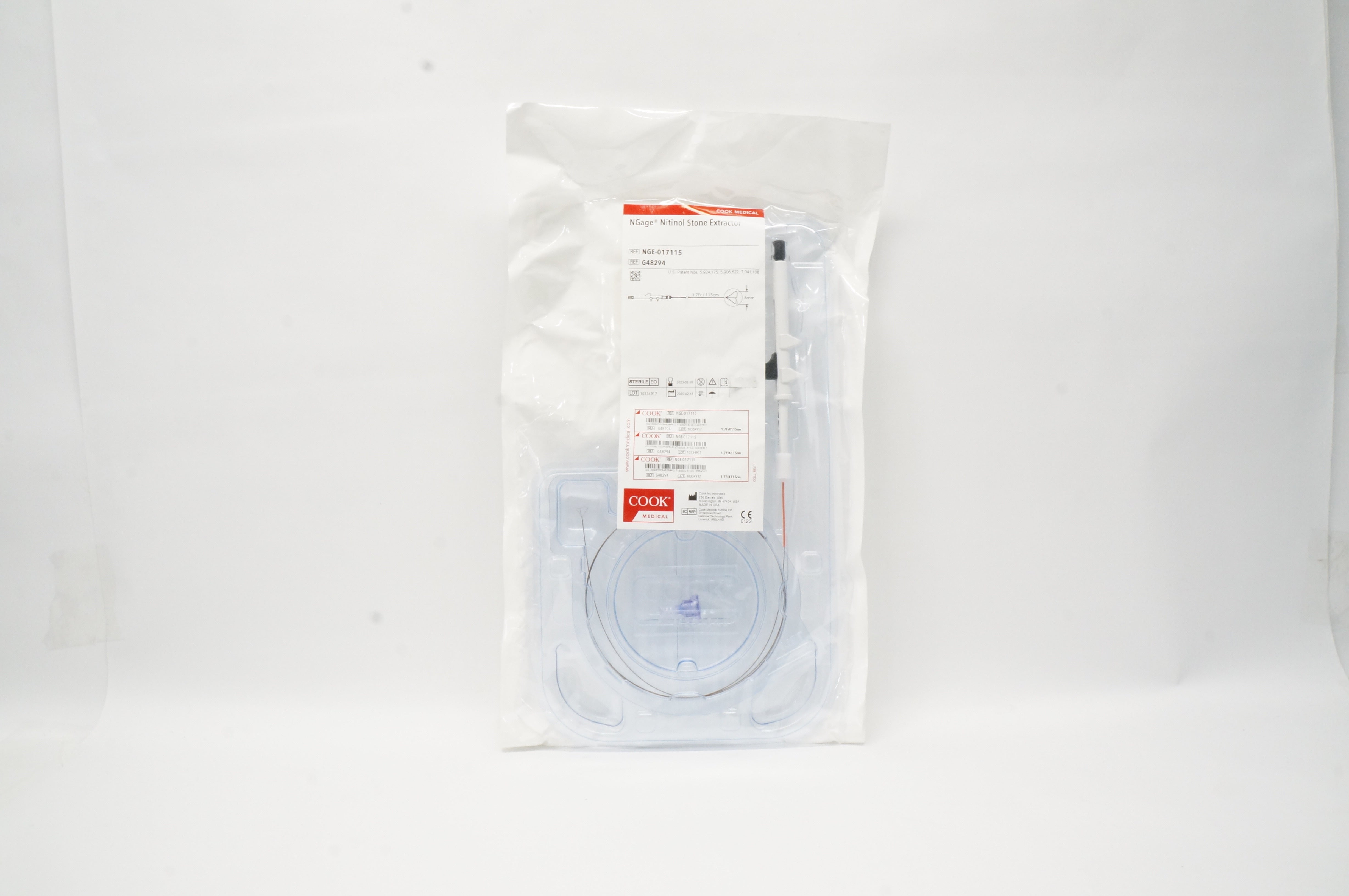 Cook Medical G48294 NGage Nitinol Stone Extractor 1.7Fr./115cm x 8mm