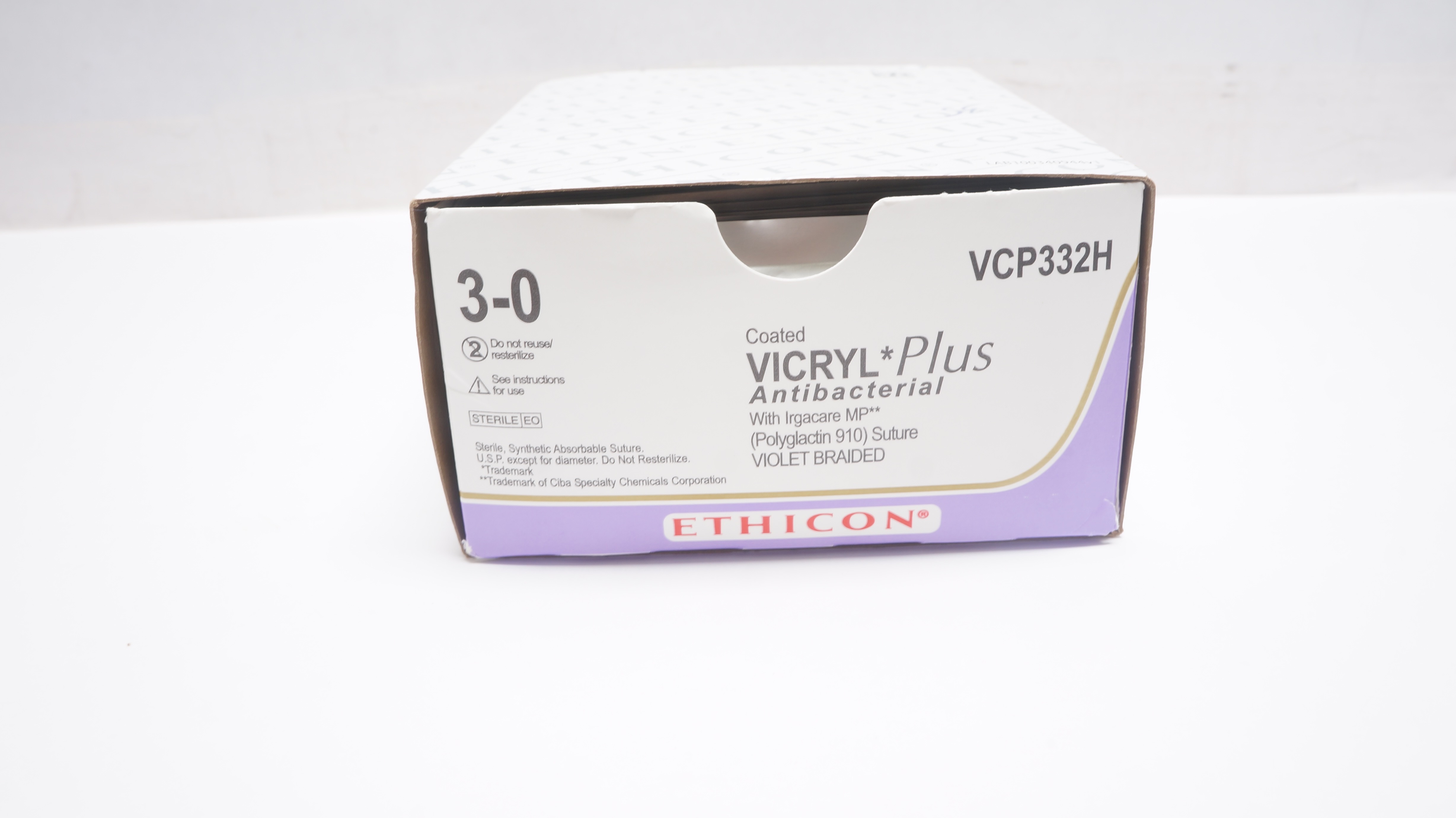 Ethicon VCP332H VICRYL Plus Stre CT-2 26mm 1/2c Taper 27inch (x) - Box of 35