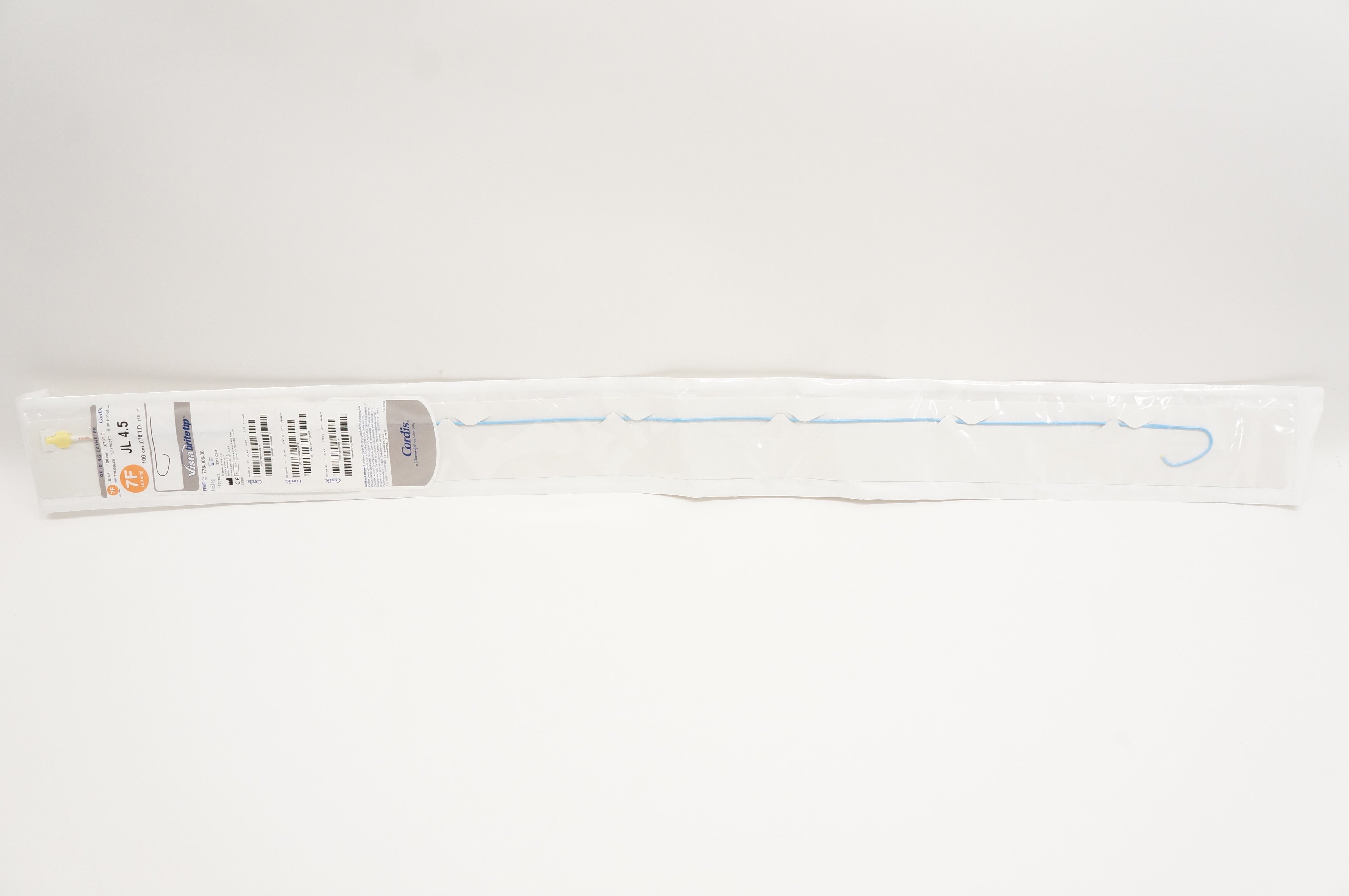 Cordis 778-006-00 Guiding Catheter JL 4.5 7F x 100cm x 0.078inch (x)