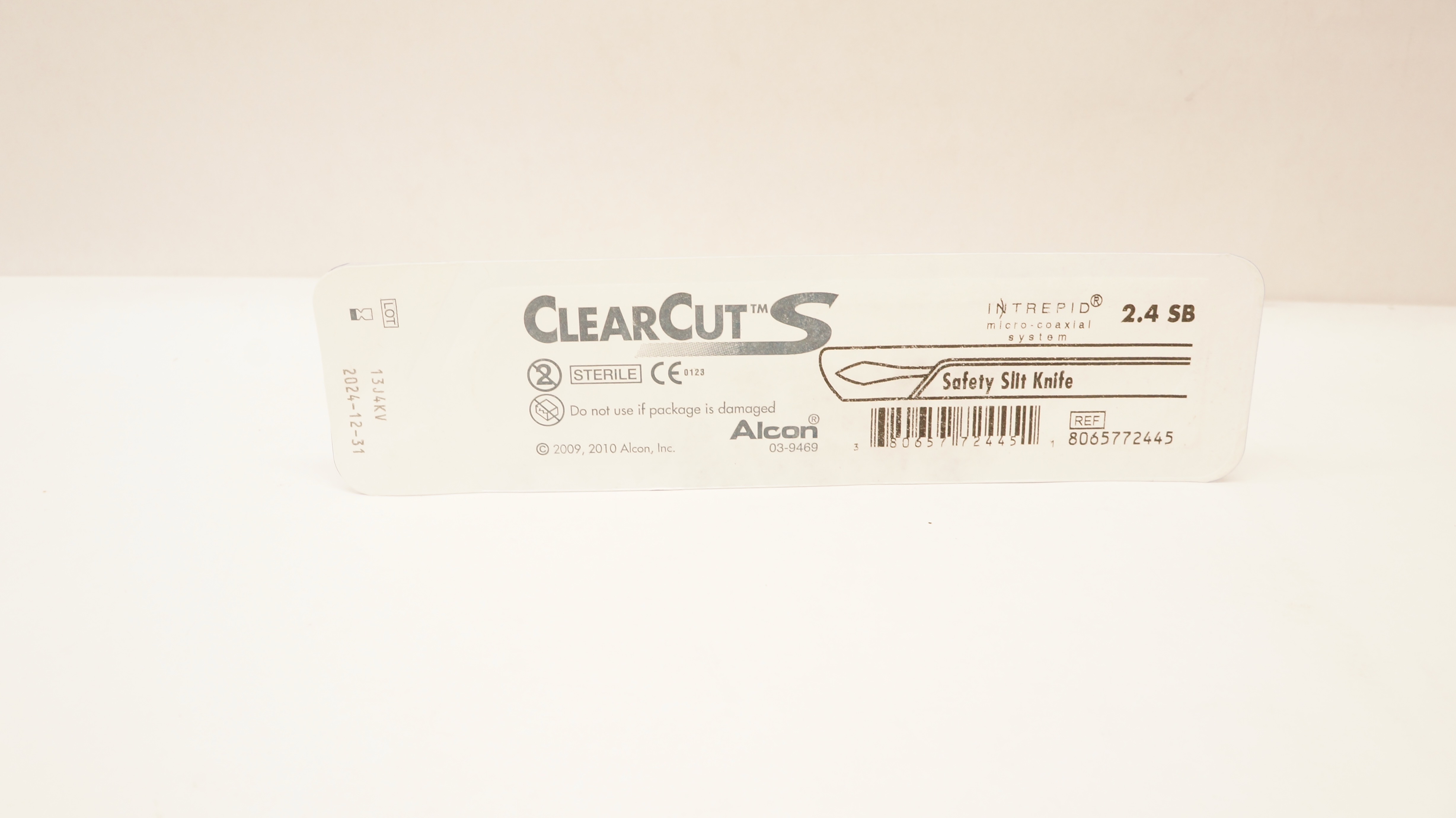 Alcon 8065772445 ClearCut S Interpid, Safety Slit Knife 2.4 SB
