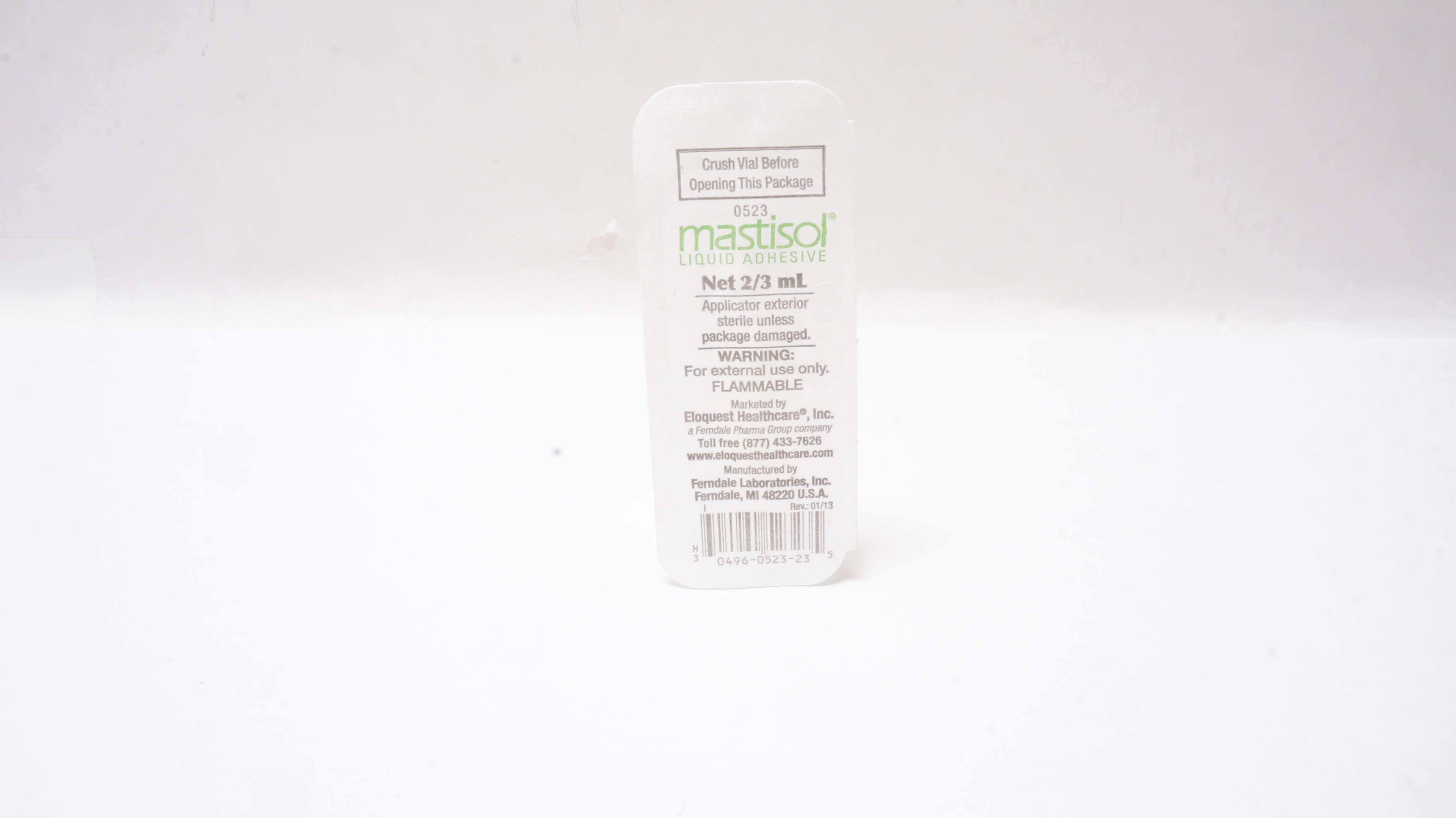 Ferndale Laboratories 0523 Mastisol Liquid Adhesive 2/3mL