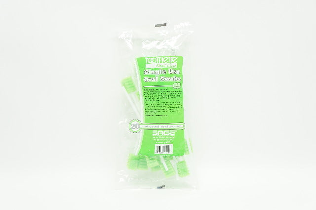 SAGE 6071 Toothete Oral Care Single Use Oral Swabs - Pack of 20