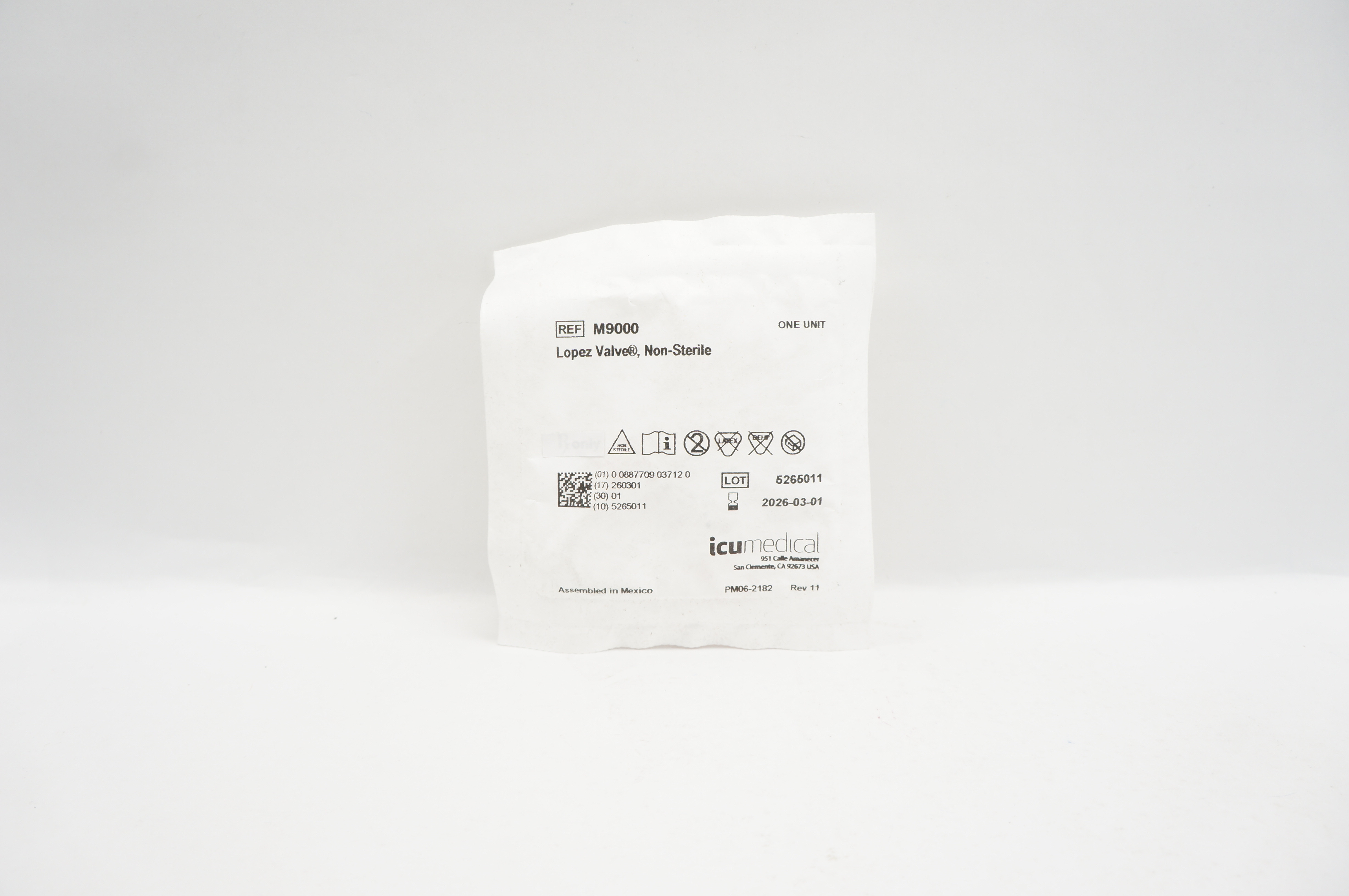 ICU Medical M9000 Lopez Valve Non-Sterile