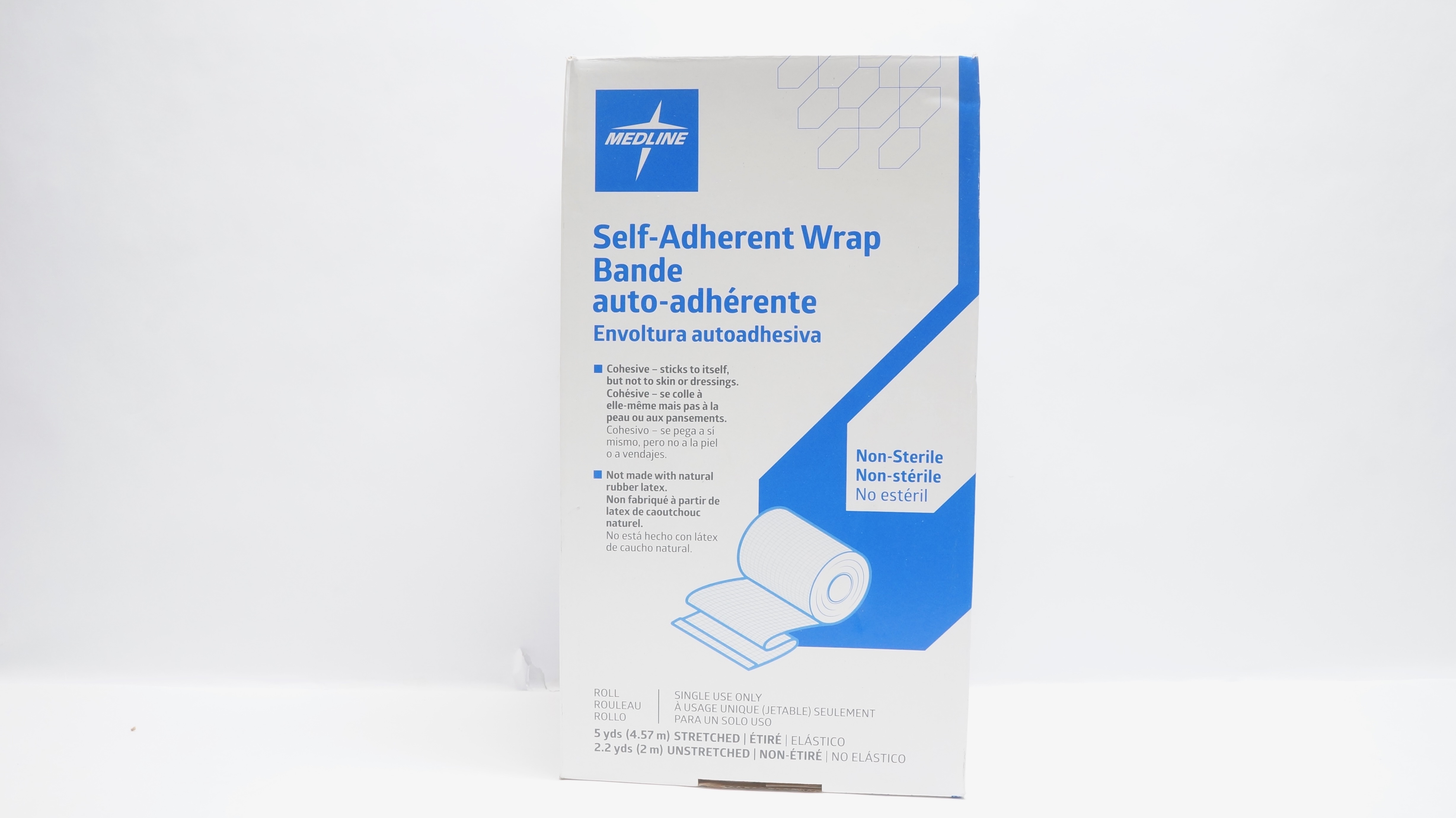 Medline PRM088004 Self-Adherent Wrap 4in x 5yds - Box of 18
