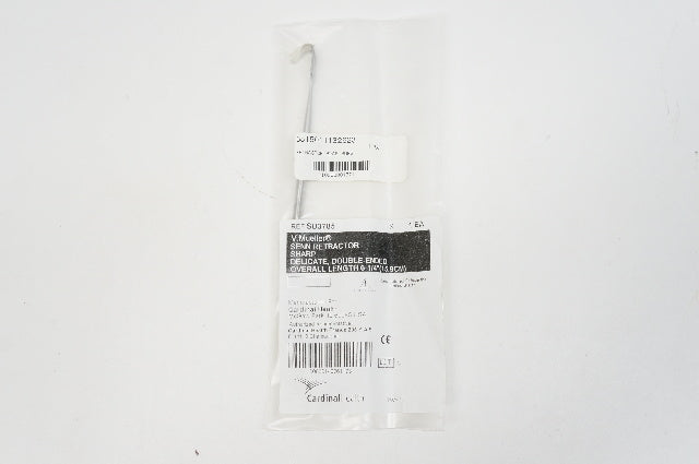 V. Mueller SU3785 Senn Retractor Sharp Delicate, Double-Ended, 6-1/4inch