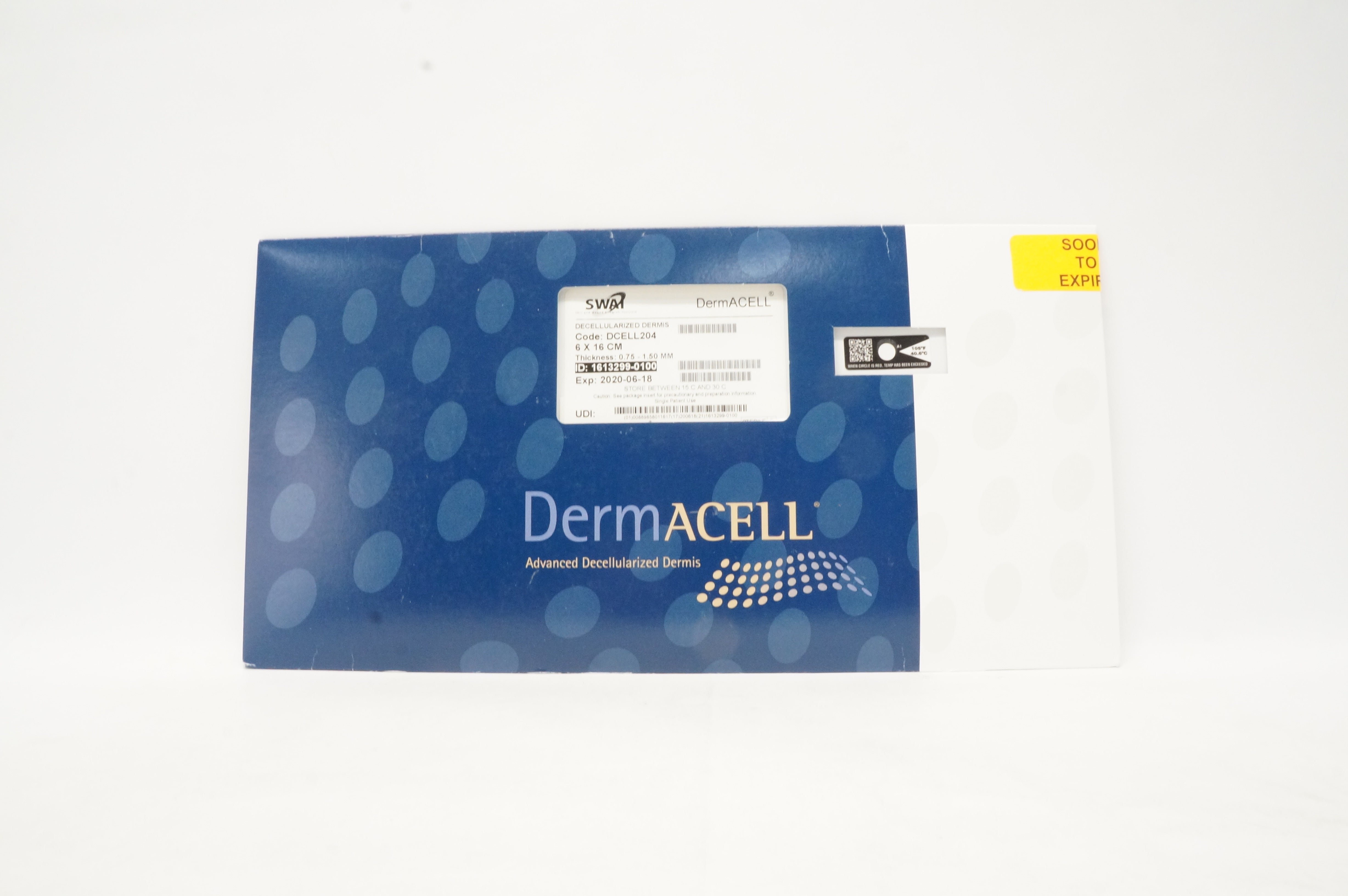 Swai DCELL204 DermACELL Decellularized Dermis 6 x 16 cm (x)
