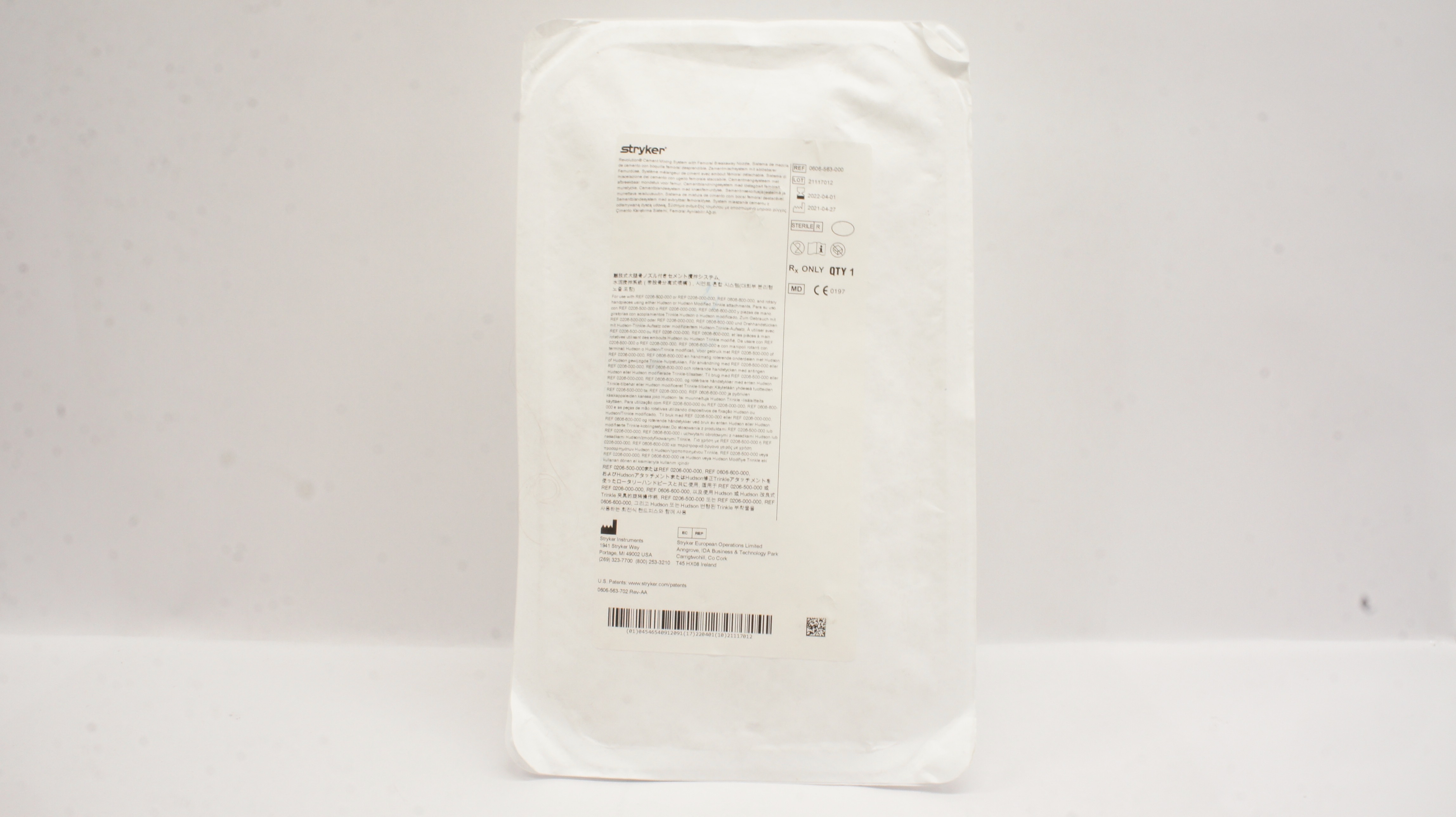 Stryker 0606-563-000 Revolution Cement Mixing System W/Femoral Breakaway (x)