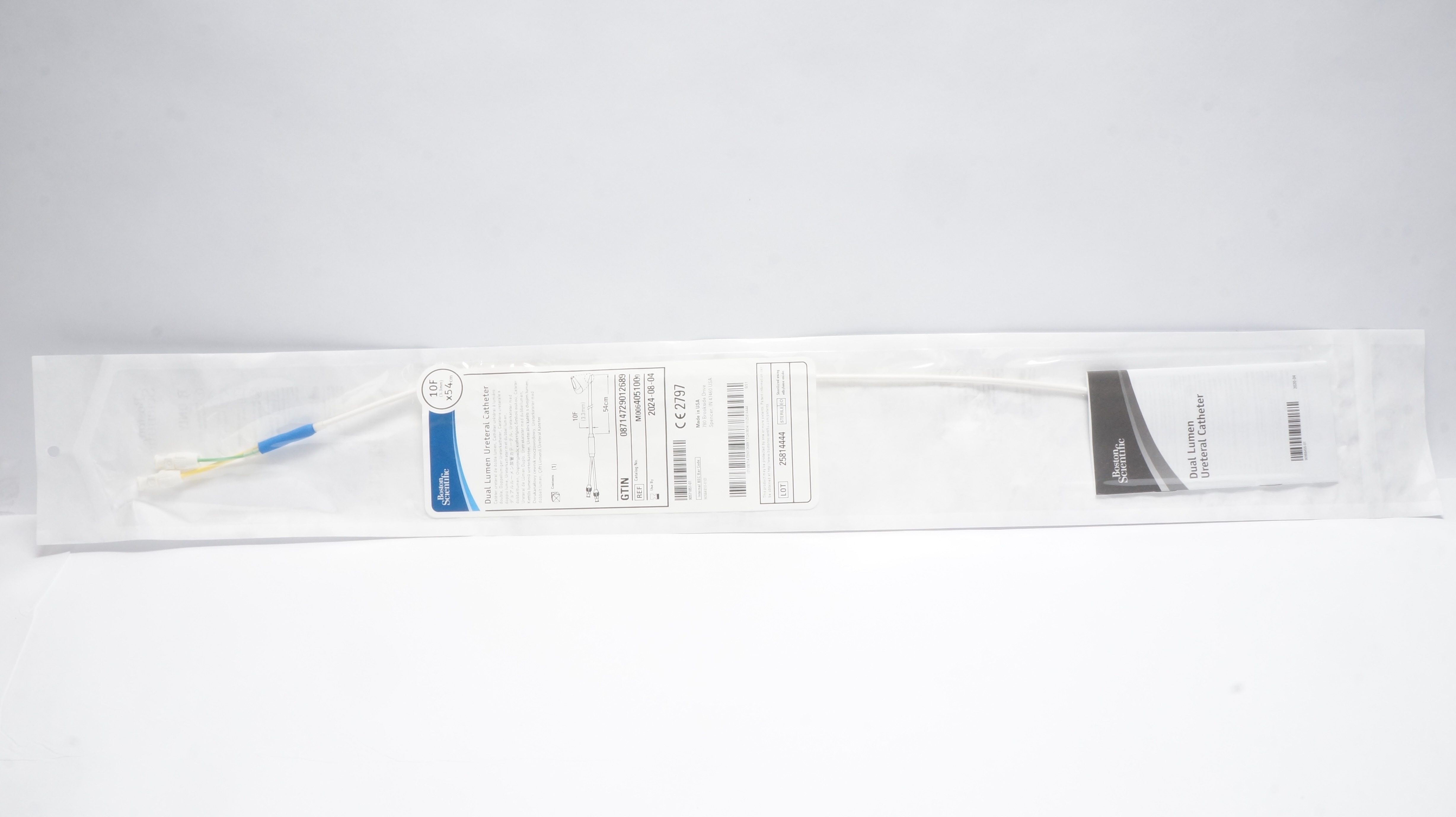 Boston Scientific M0064051000 Dual Lumen Ureteral Cath. 10F x 54cm (x)
