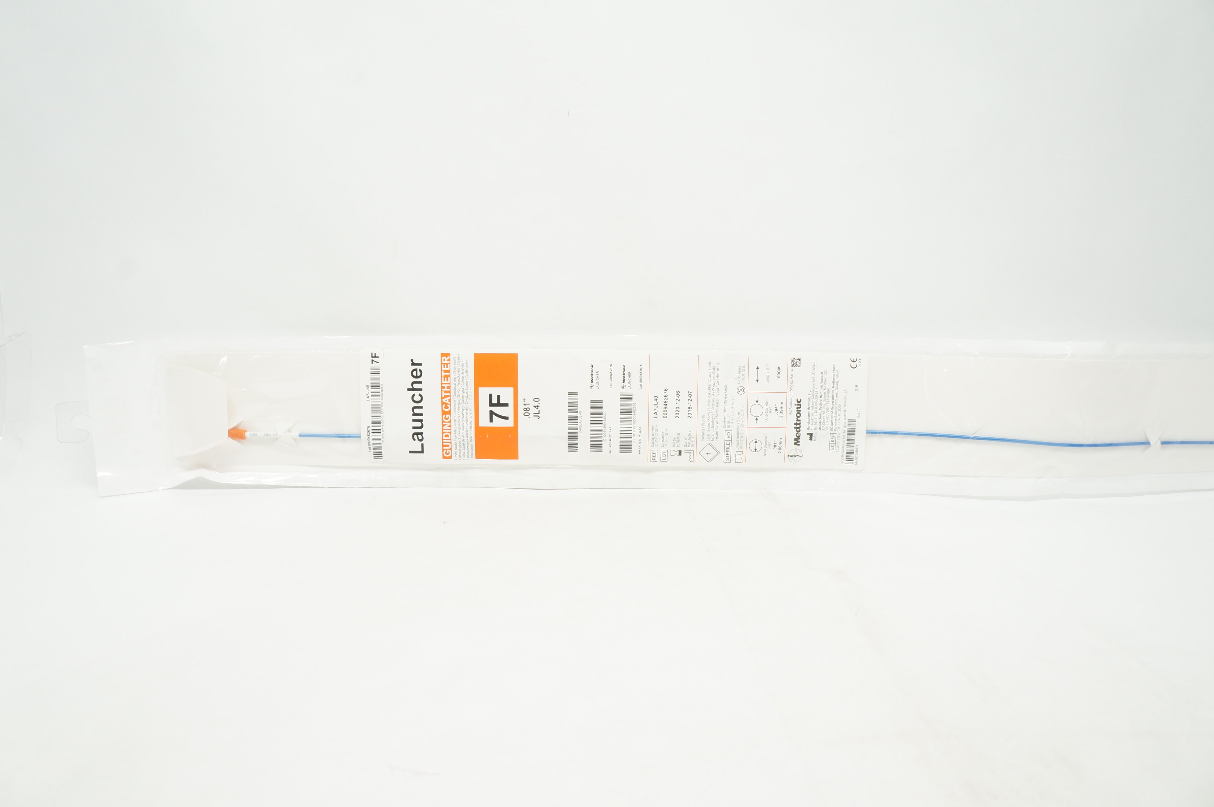 Medtronic LA7JL40 Launcher Guiding Cath. 7F, JL4.0 .081inch (x)