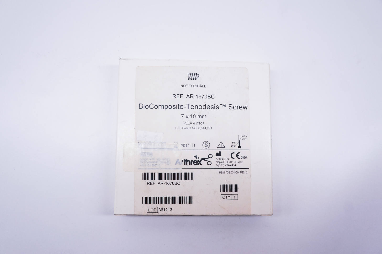 Arthrex AR-1670BC BioComposite-Tenodesis Screw 7 x 10mm (x)