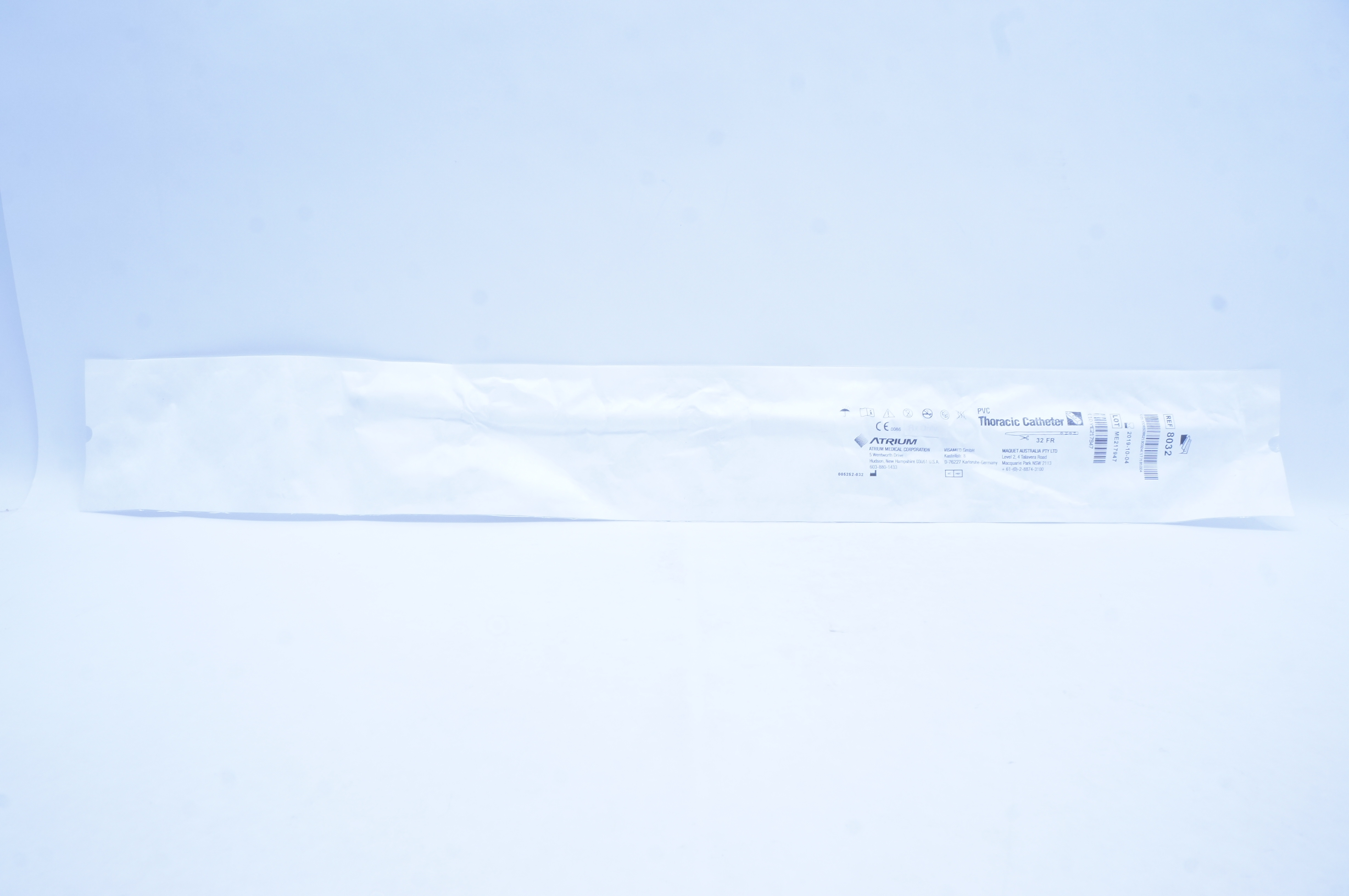 Atrium 8032 PVC Thoracic Cath. 32 Fr. (x)