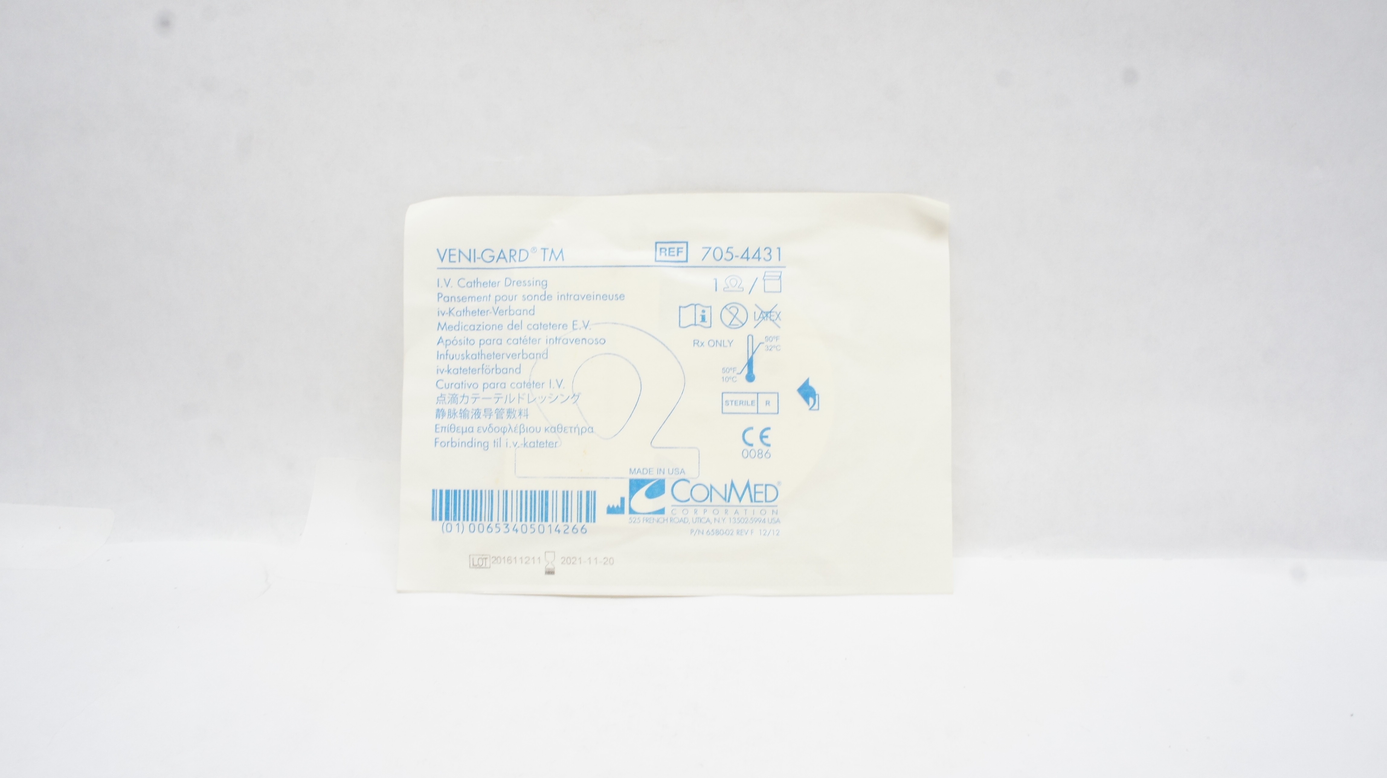 ConMed 705-4431 VENI-GARD TM IV Cath. Dressing (x)