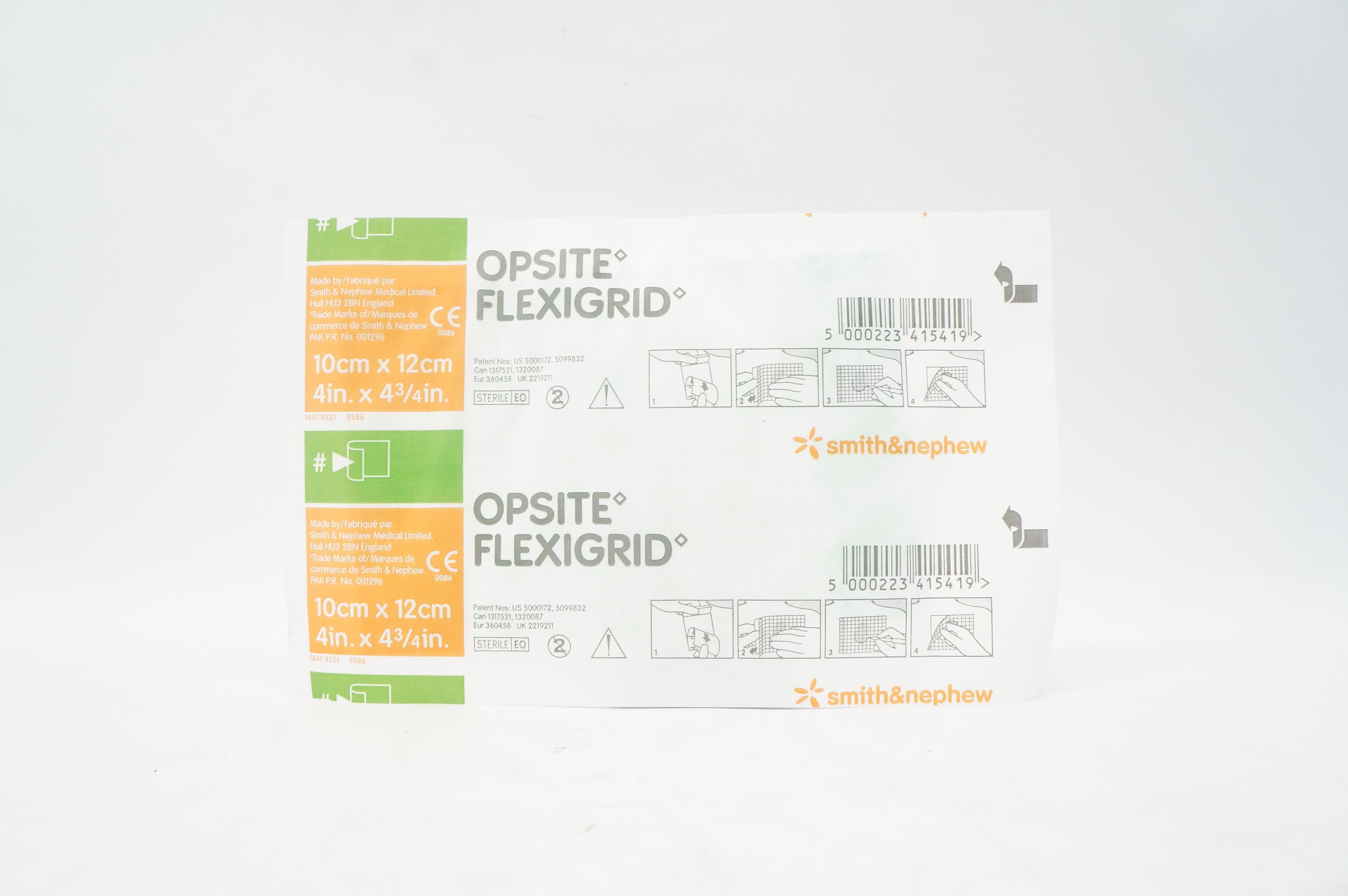 Smith&Nephew  66024630 Opsite Flexigrid Transparent Dressing 4inch x 4 3/4 inch