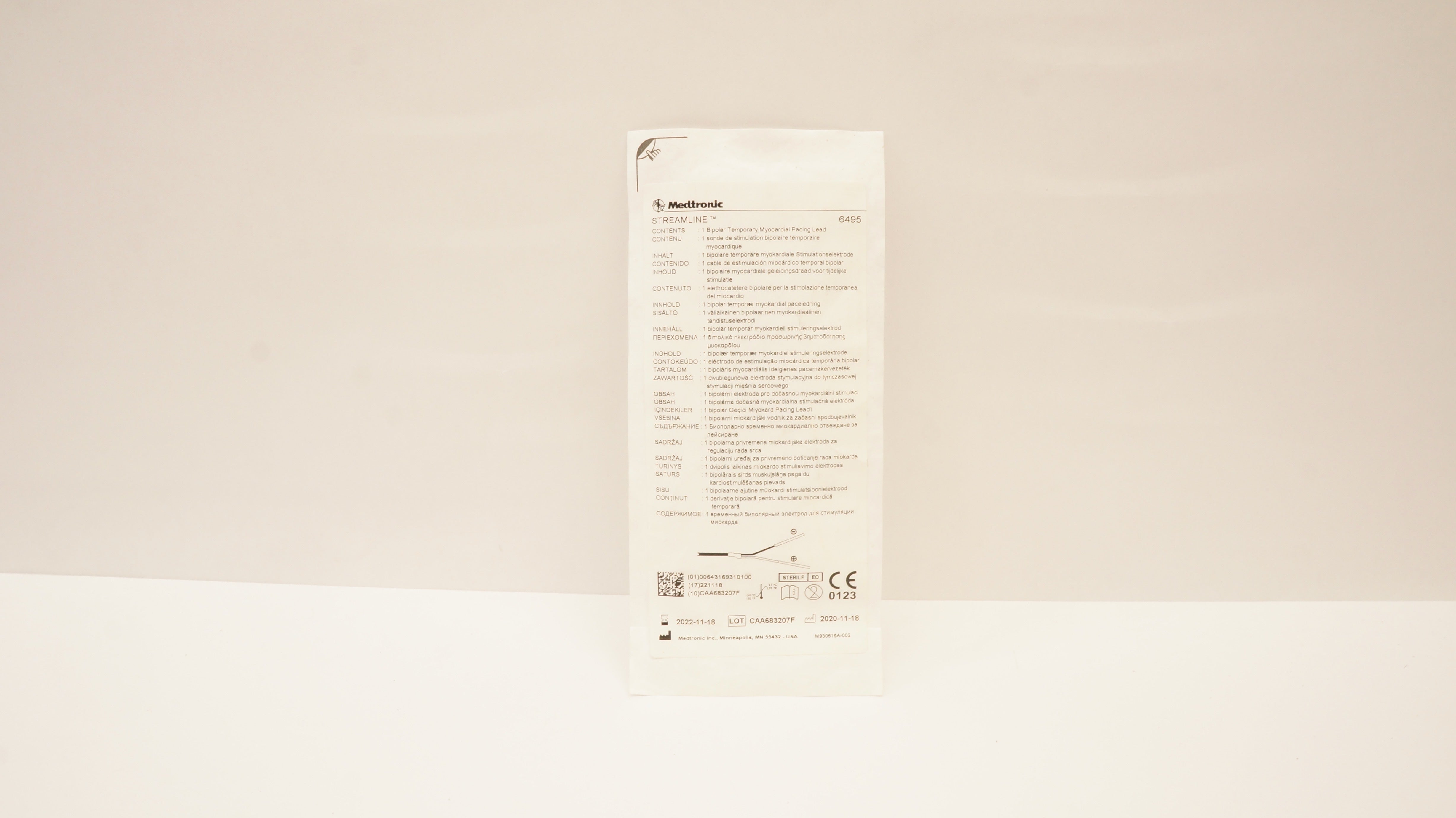 Medtronic 6495 STREAMLINE Bipolar Temporary Myocardial Pacing Lead (x)