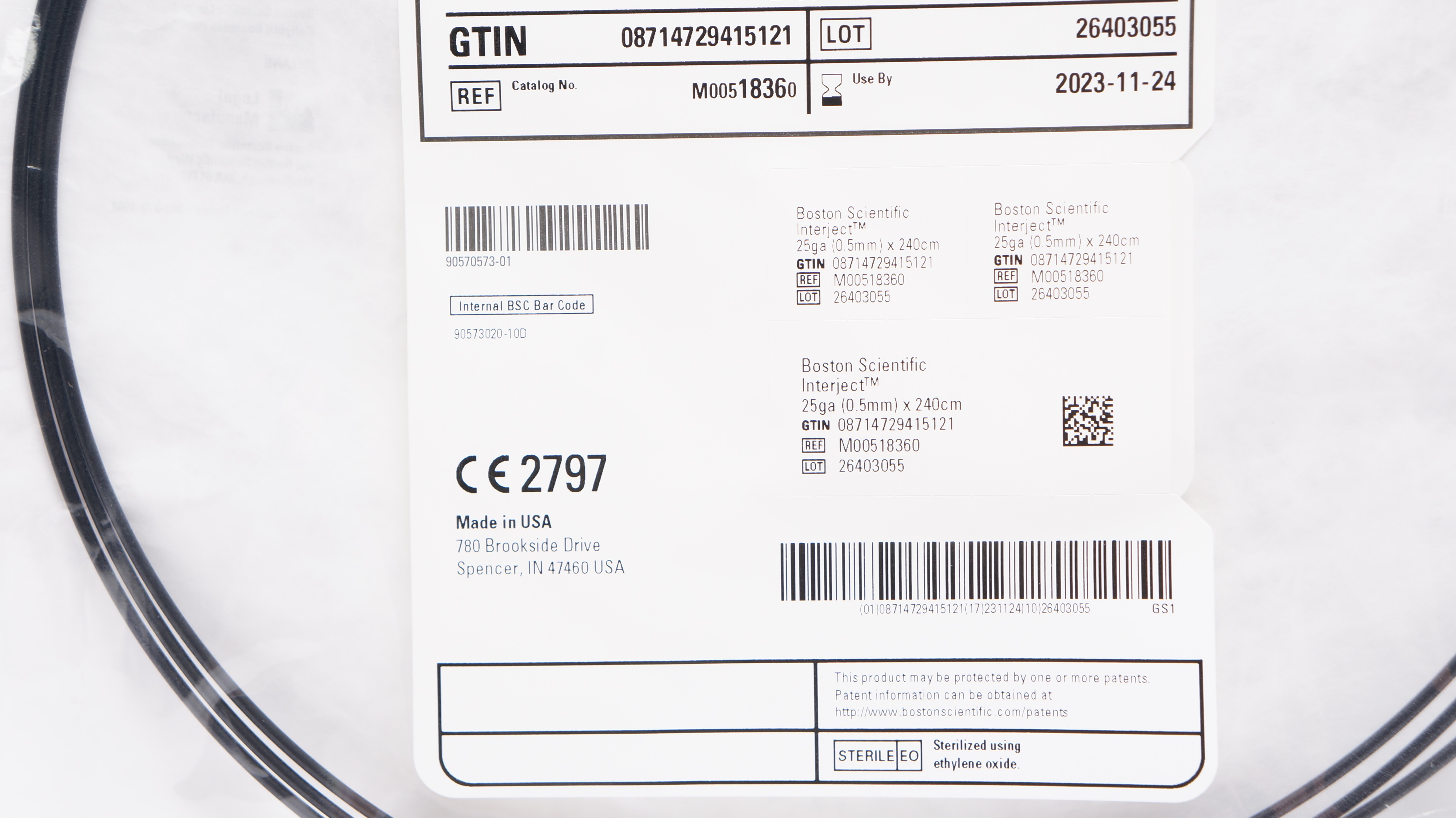 Boston Scientific M00518360 Interject Injection Therapy Ndle Cath