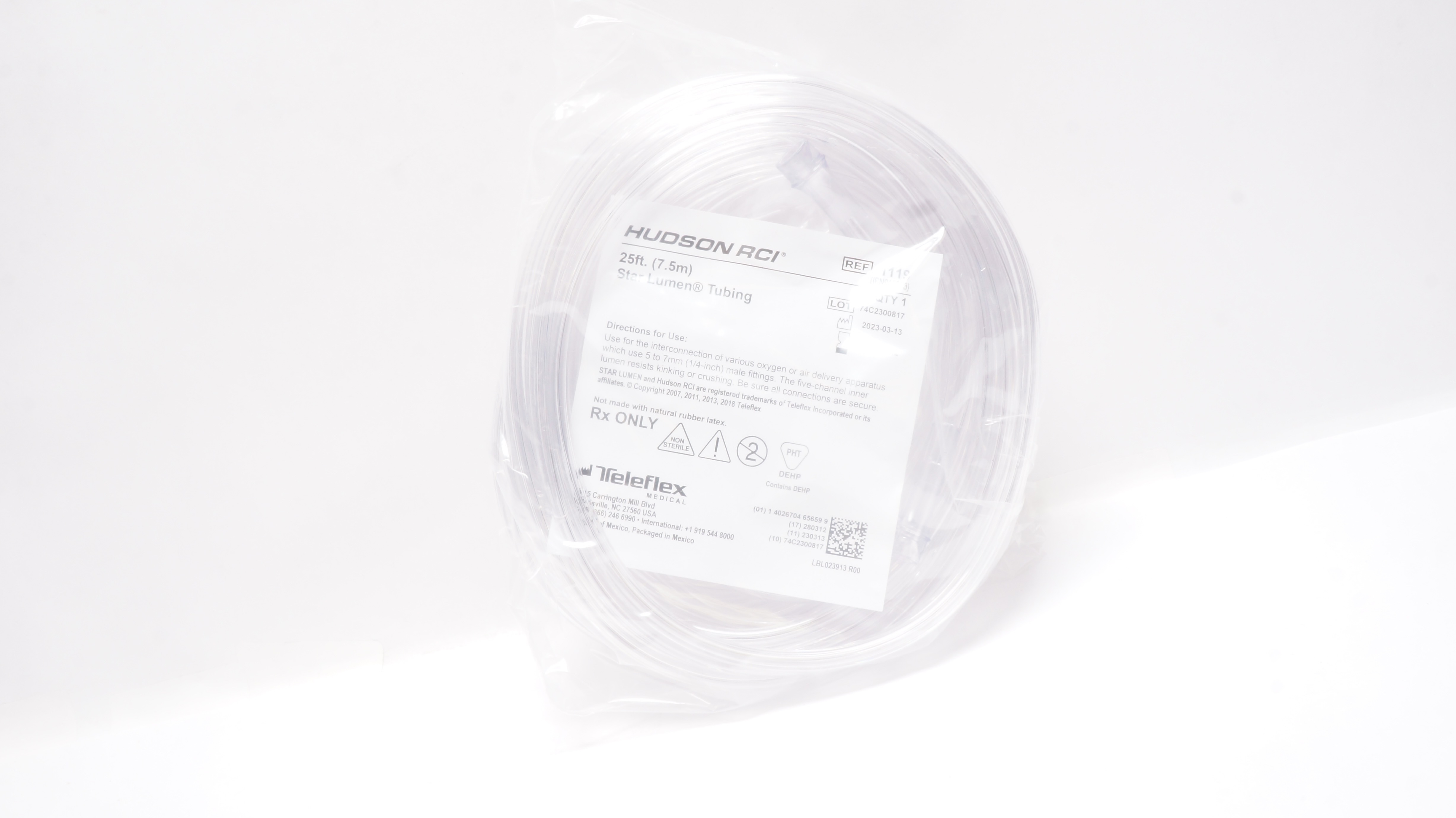 Teleflex 1119 Hudson RCI Star Lumen Tubing 25 ft.