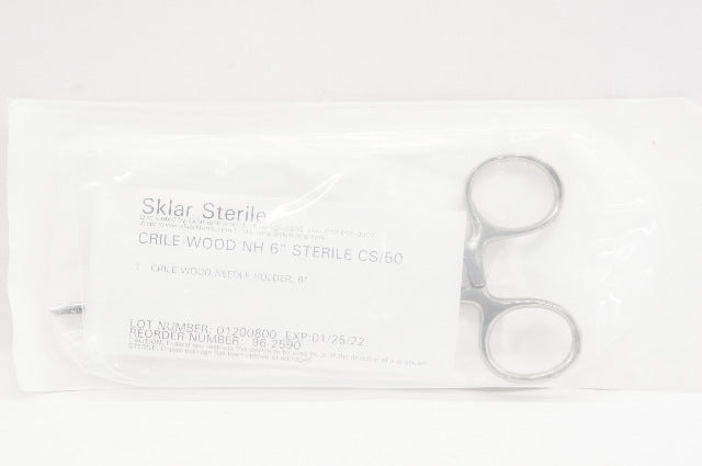Sklar 96-2590 Crile-Wood Ndle Holder 6inch Sterile CS/50 (x)